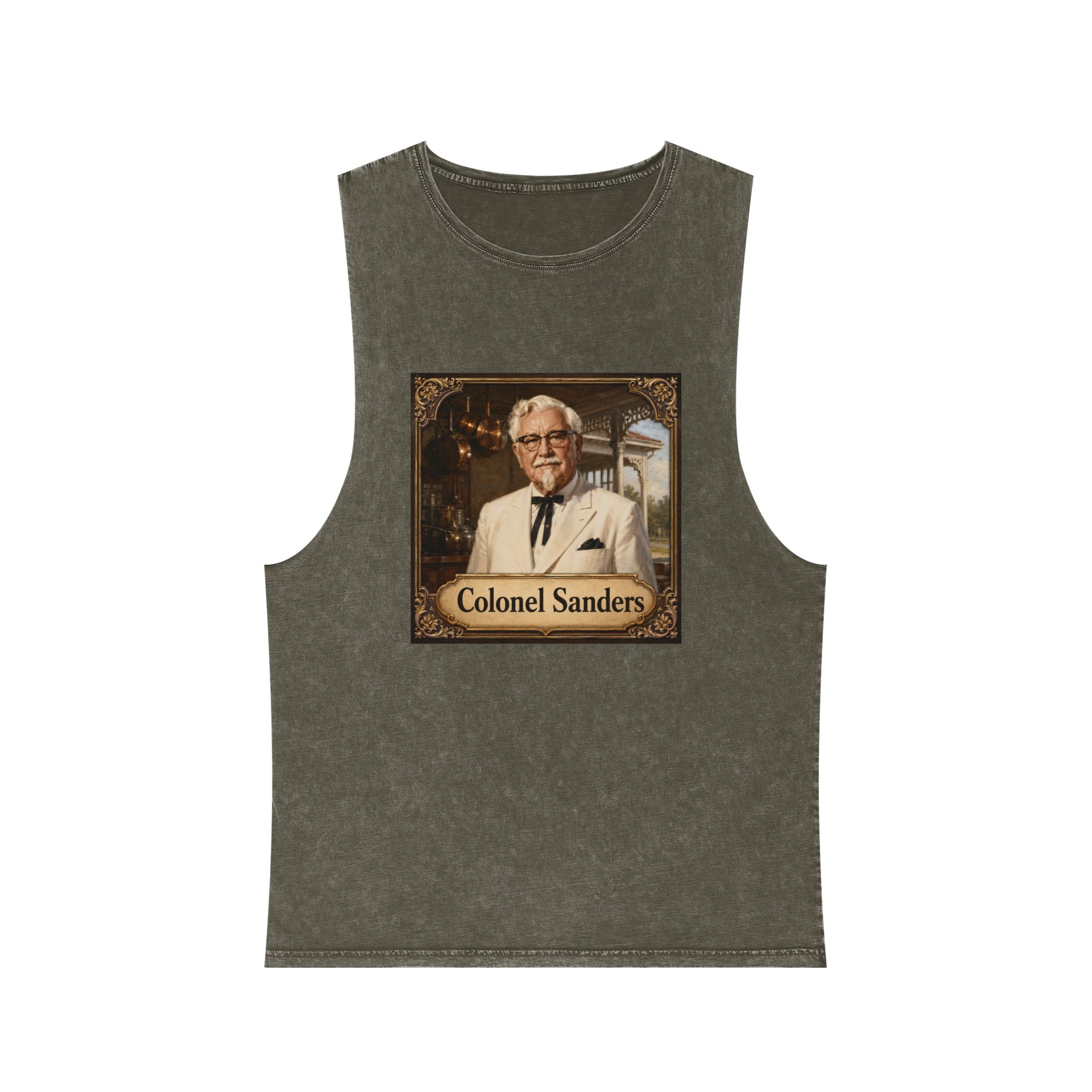 Colonel Sanders Unisex Stonewash Tank Top - Image 5