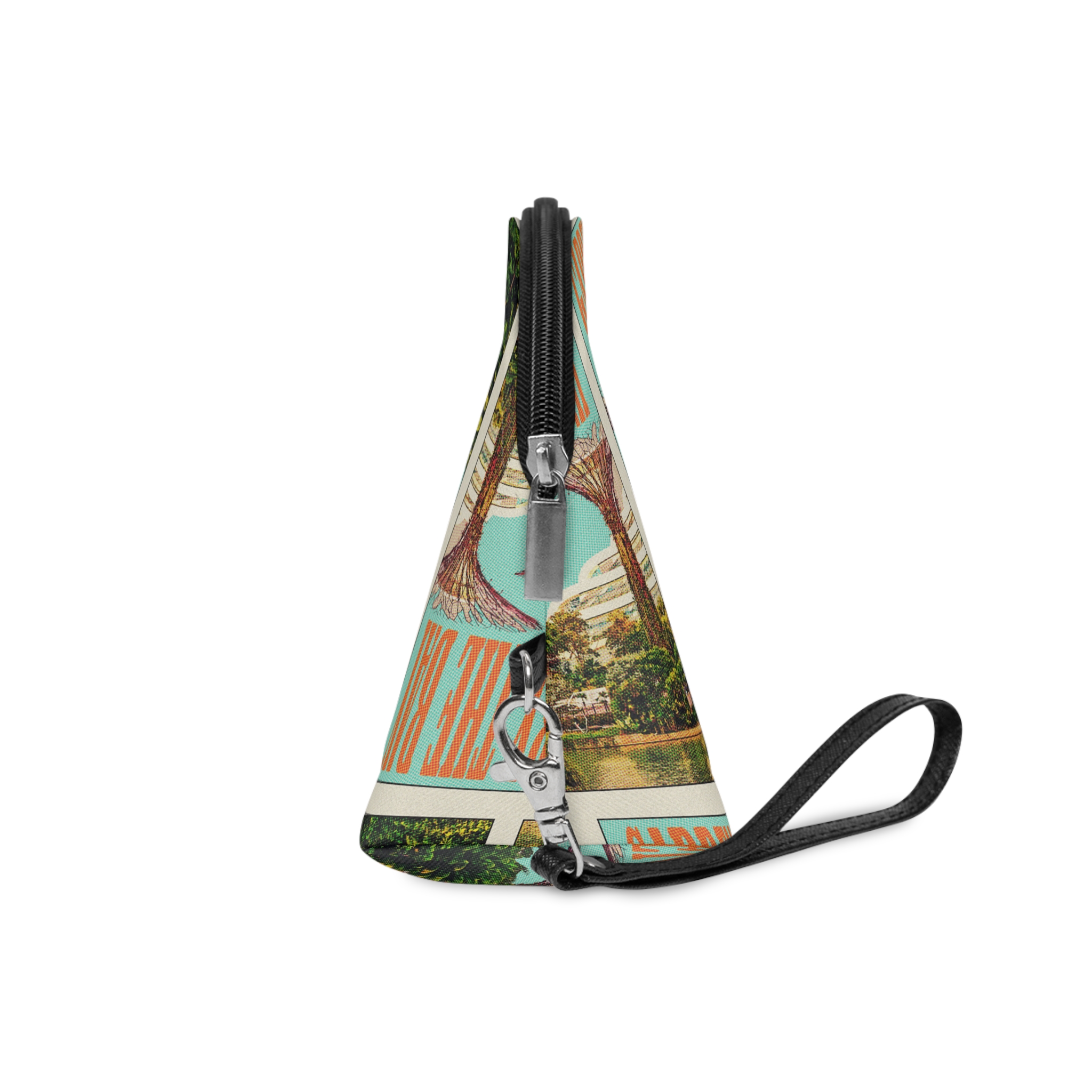 Gardens By Bay Retro Travel Poster (1) Makeup Bag - Image 3
