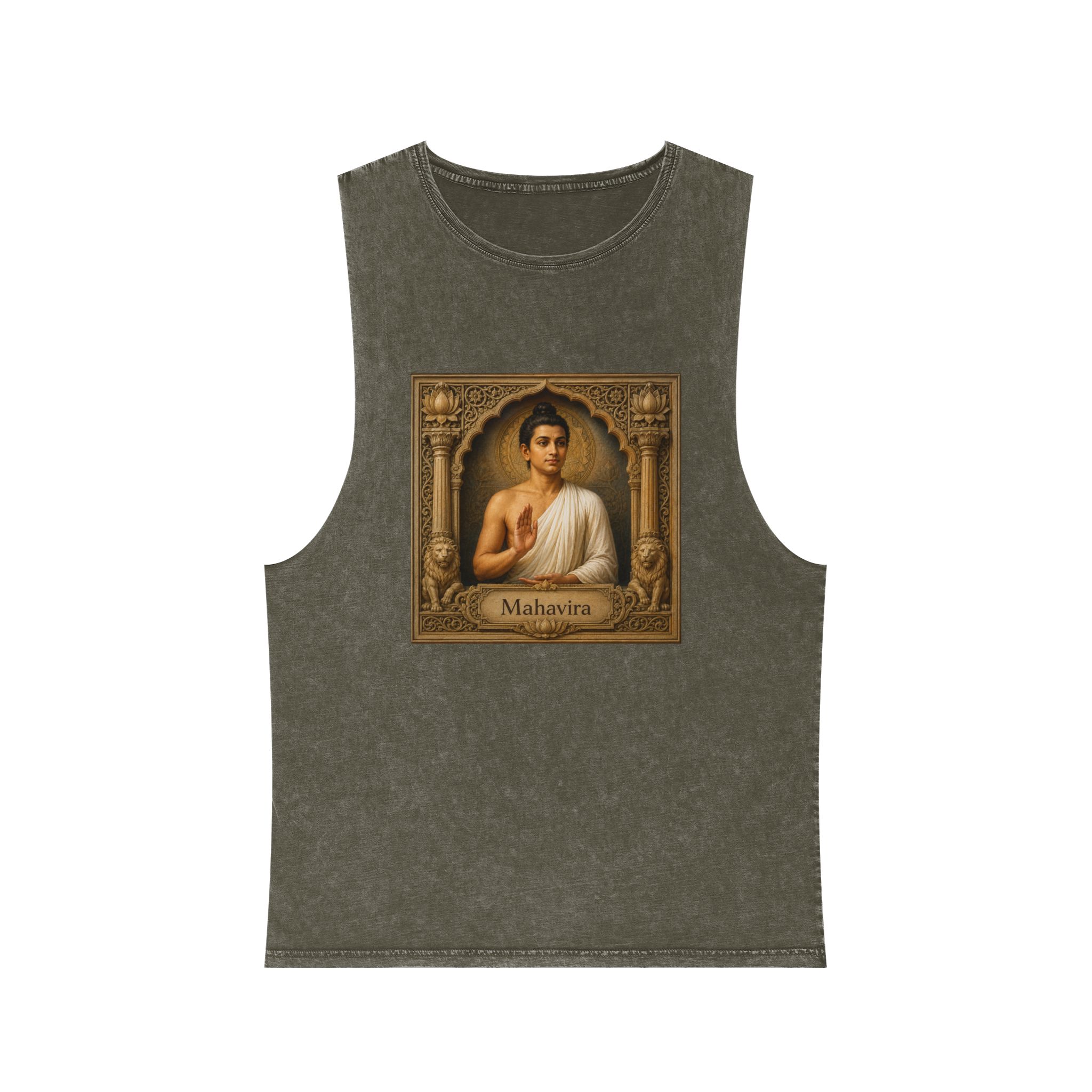 Mahavira Unisex Stonewash Tank Top - Image 5