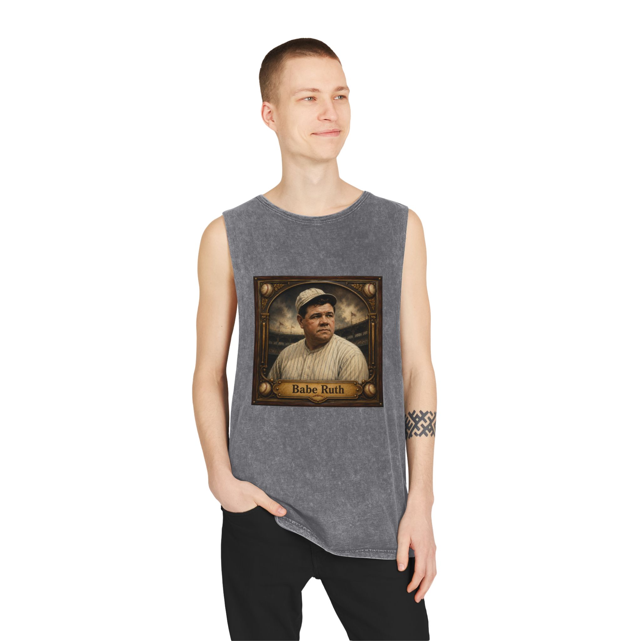 Babe Ruth Unisex Stonewash Tank Top - Image 11