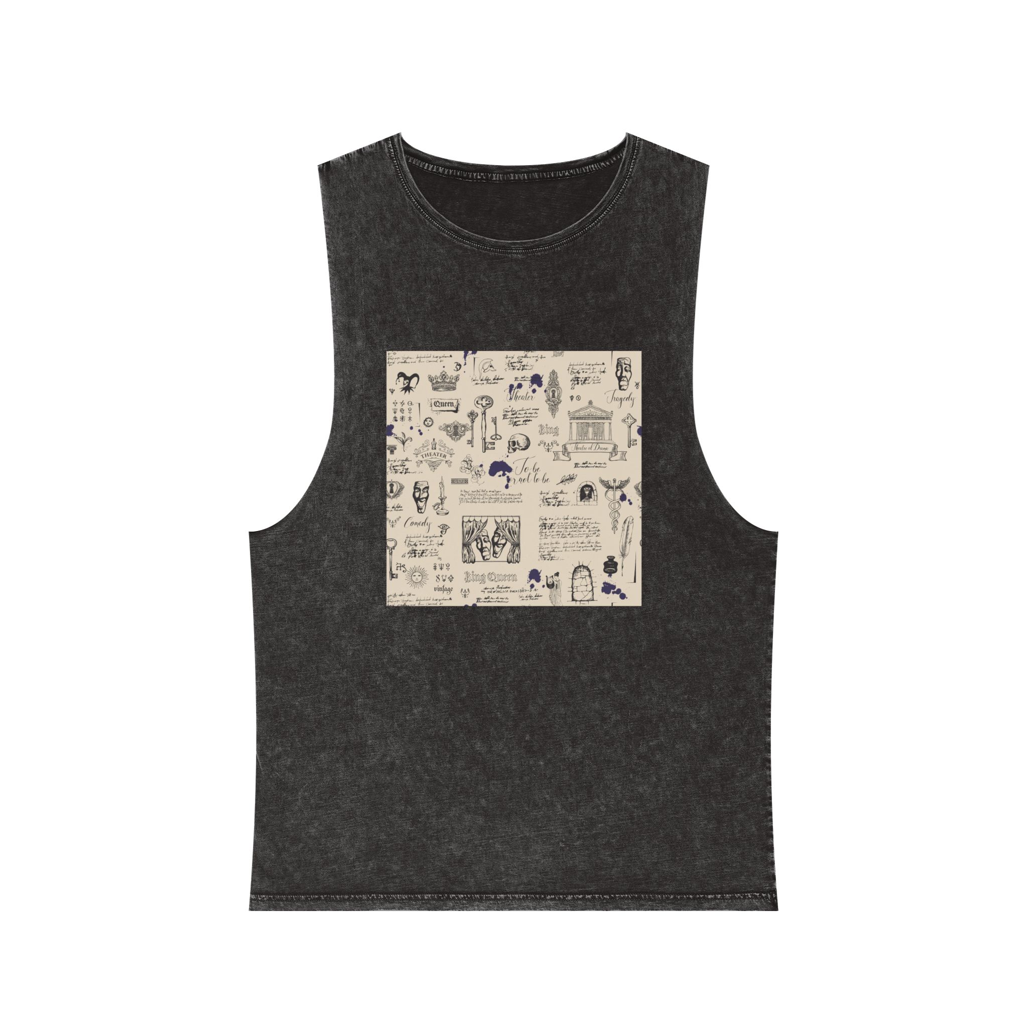 Theater 001 Unisex Stonewash Tank Top