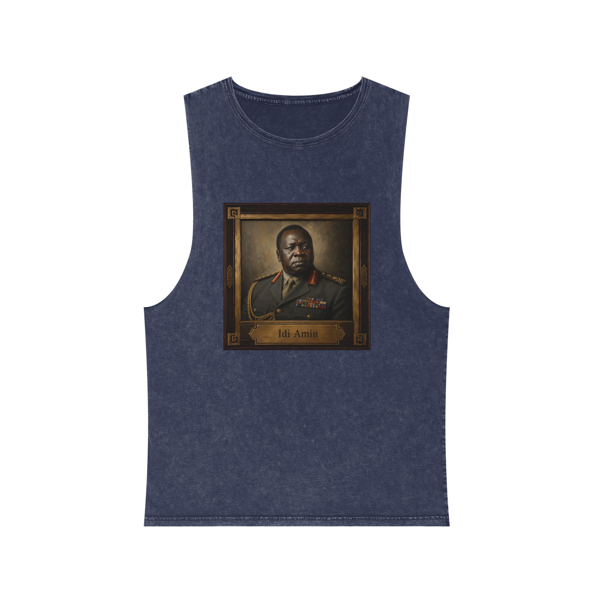 Idi Amin Unisex Stonewash Tank Top - Image 13