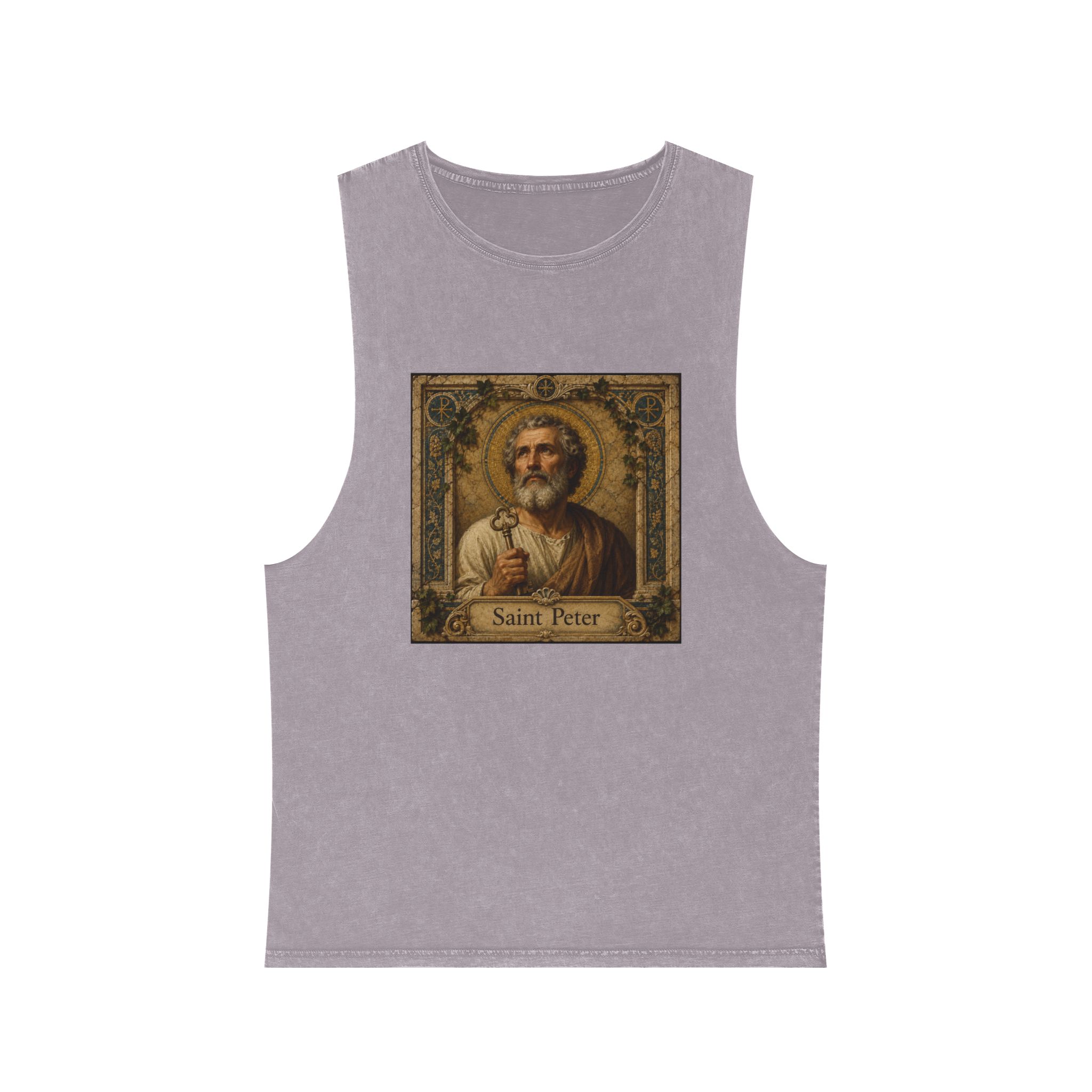 Saint Peter Unisex Stonewash Tank Top - Image 17