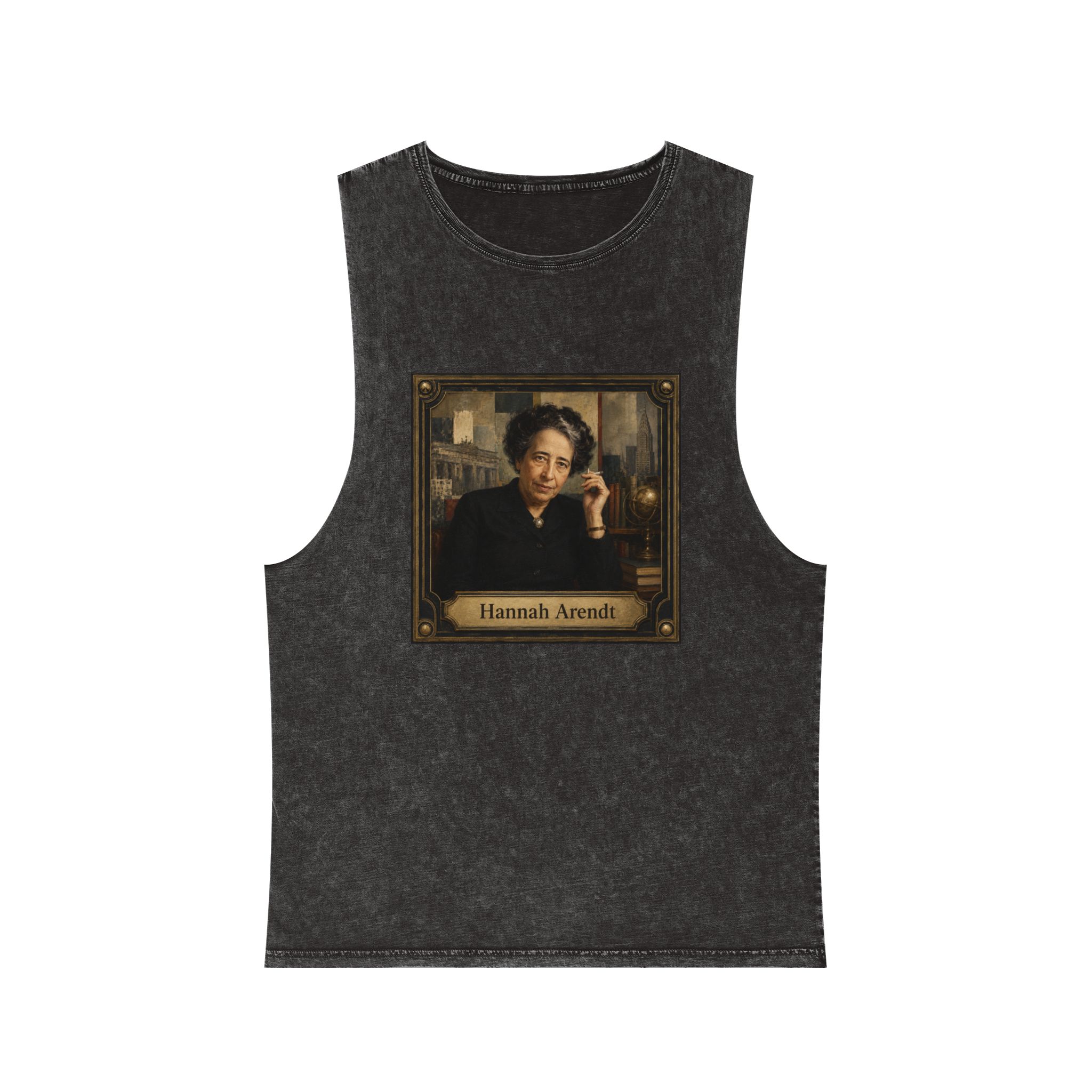 Hannah Arendt Unisex Stonewash Tank Top
