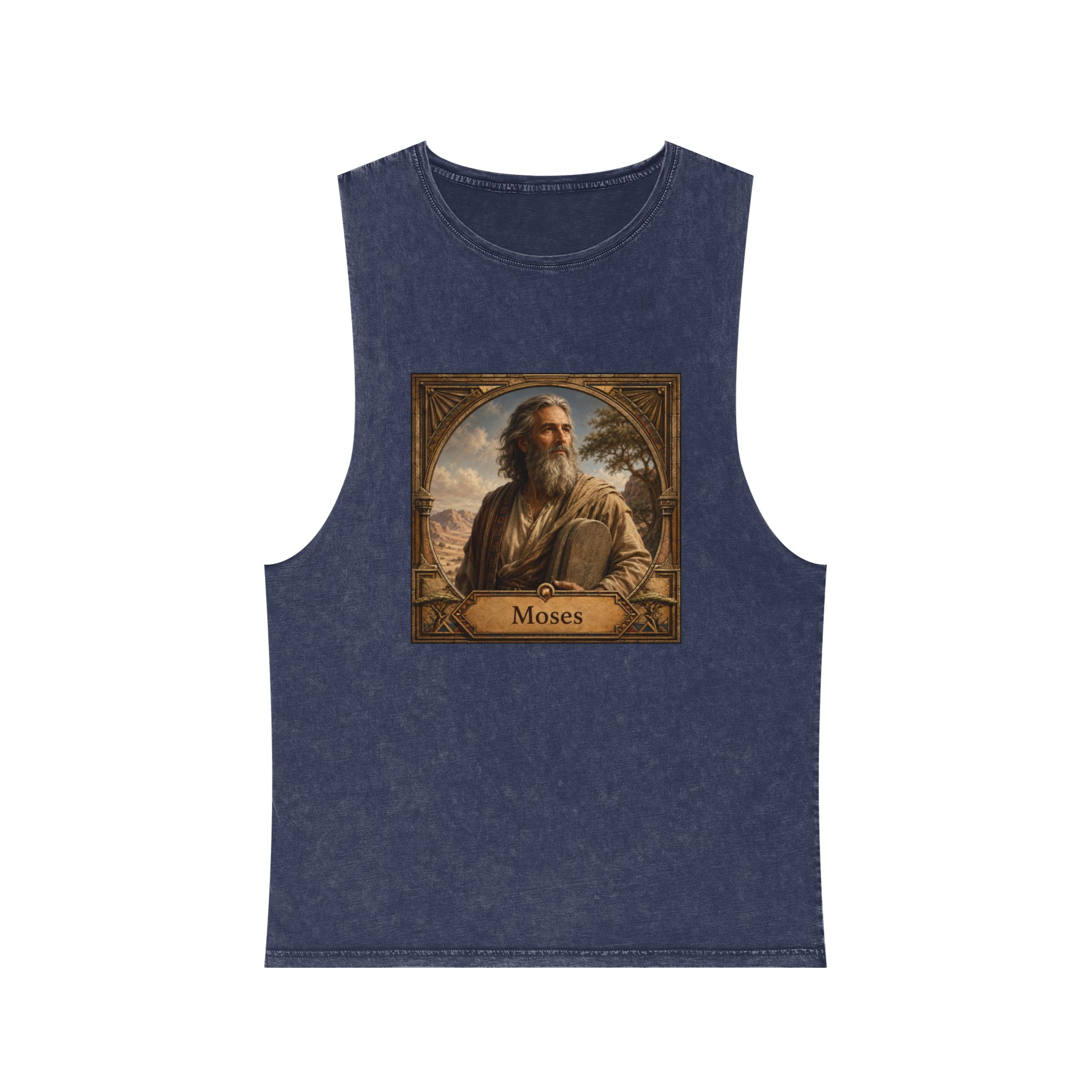 Moses Unisex Stonewash Tank Top - Image 13