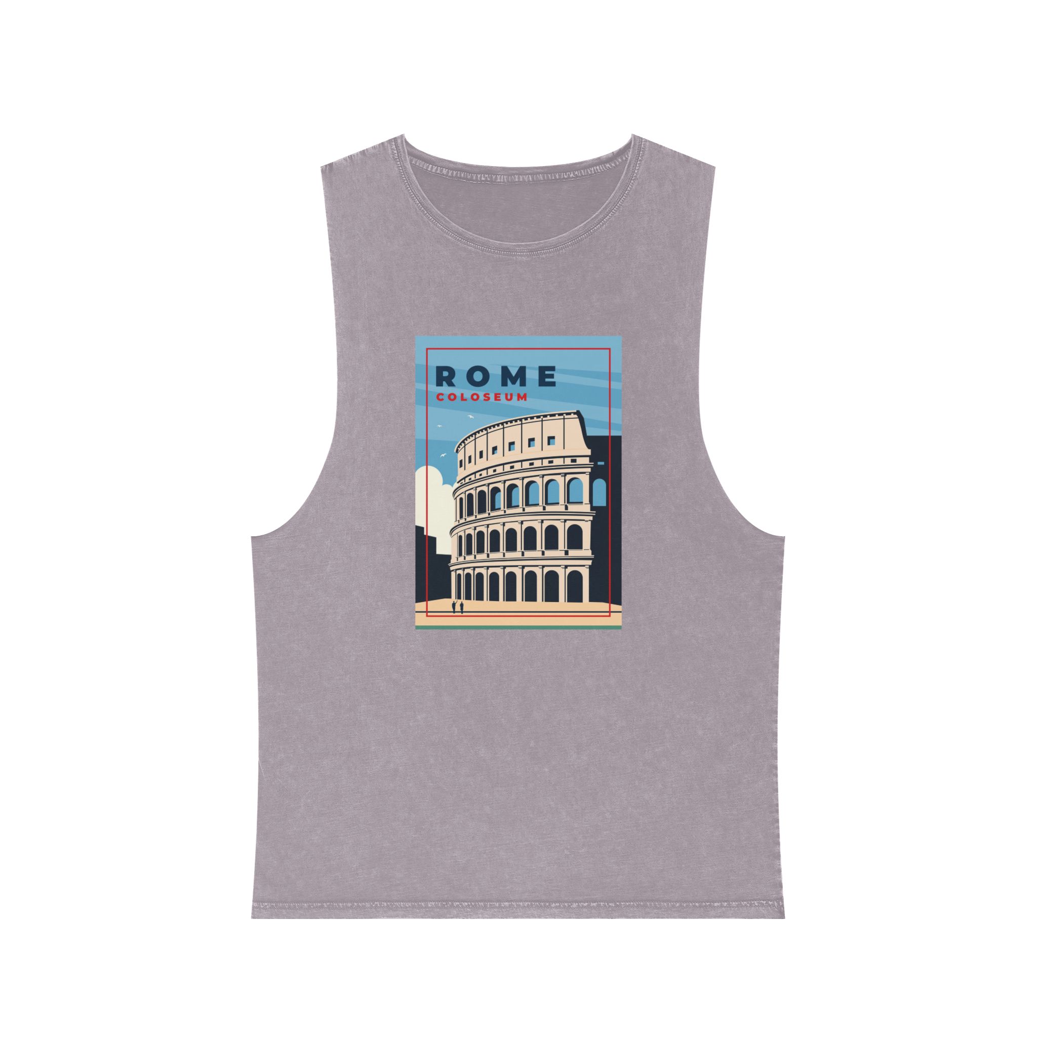 Historical Design E022AB Unisex Stonewash Tank Top - Image 17