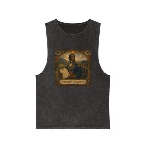 Toussaint Louverture Unisex Stonewash Tank Top