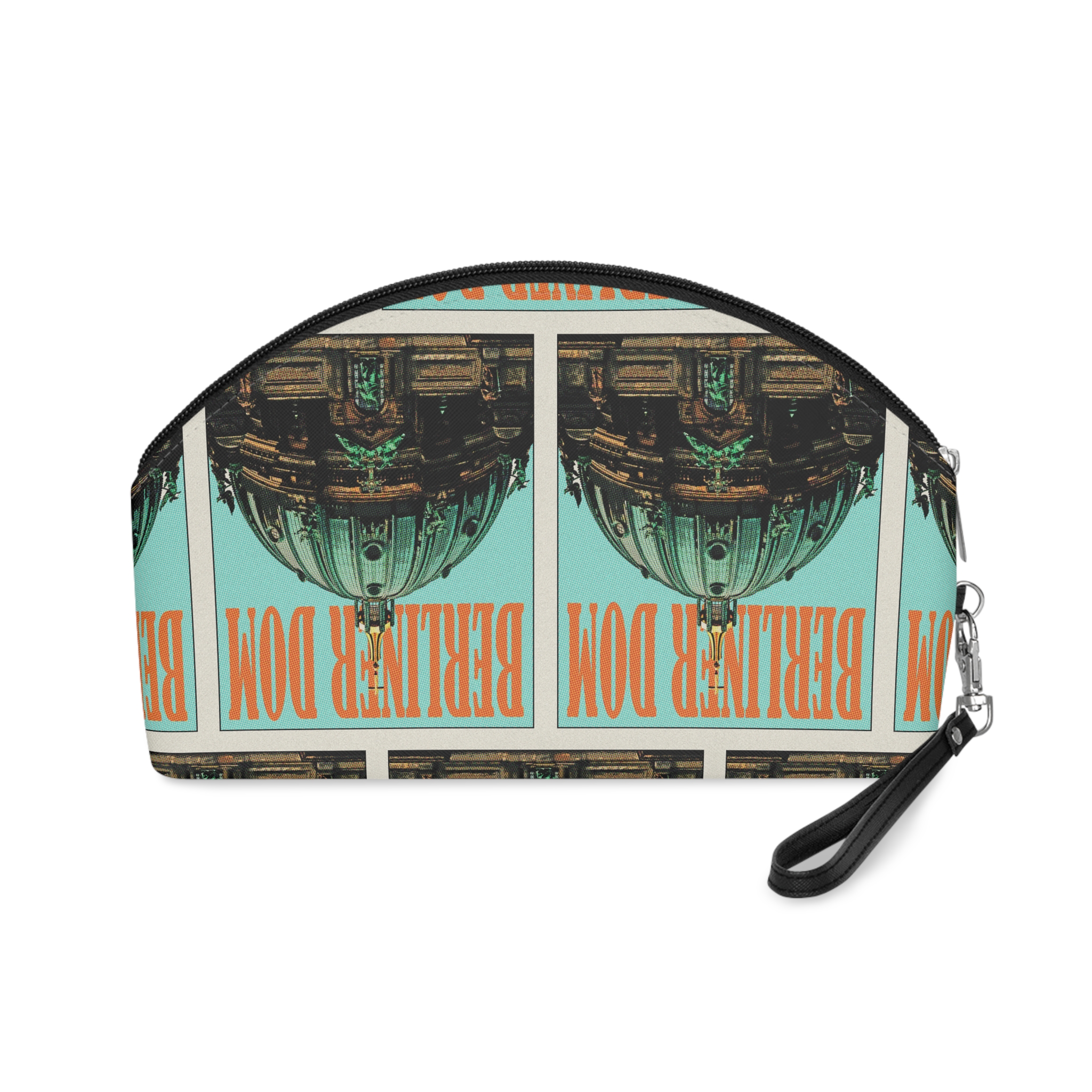 Berliner Dom Retro Travel Poster Makeup Bag - Image 2
