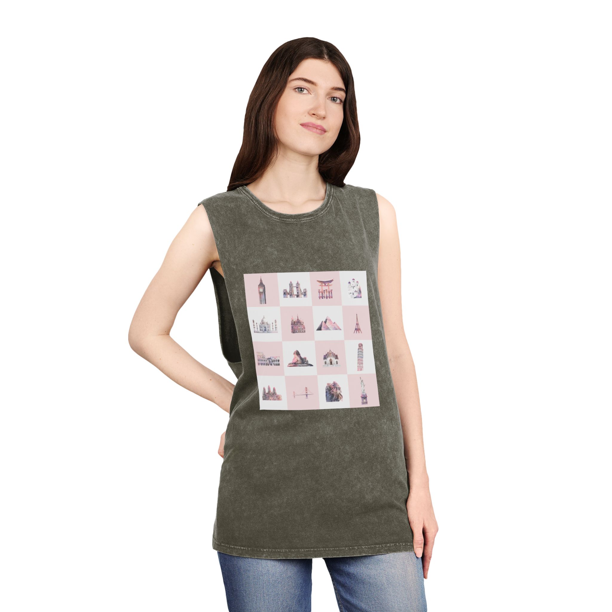 Historical Design A1684C Unisex Stonewash Tank Top - Image 8
