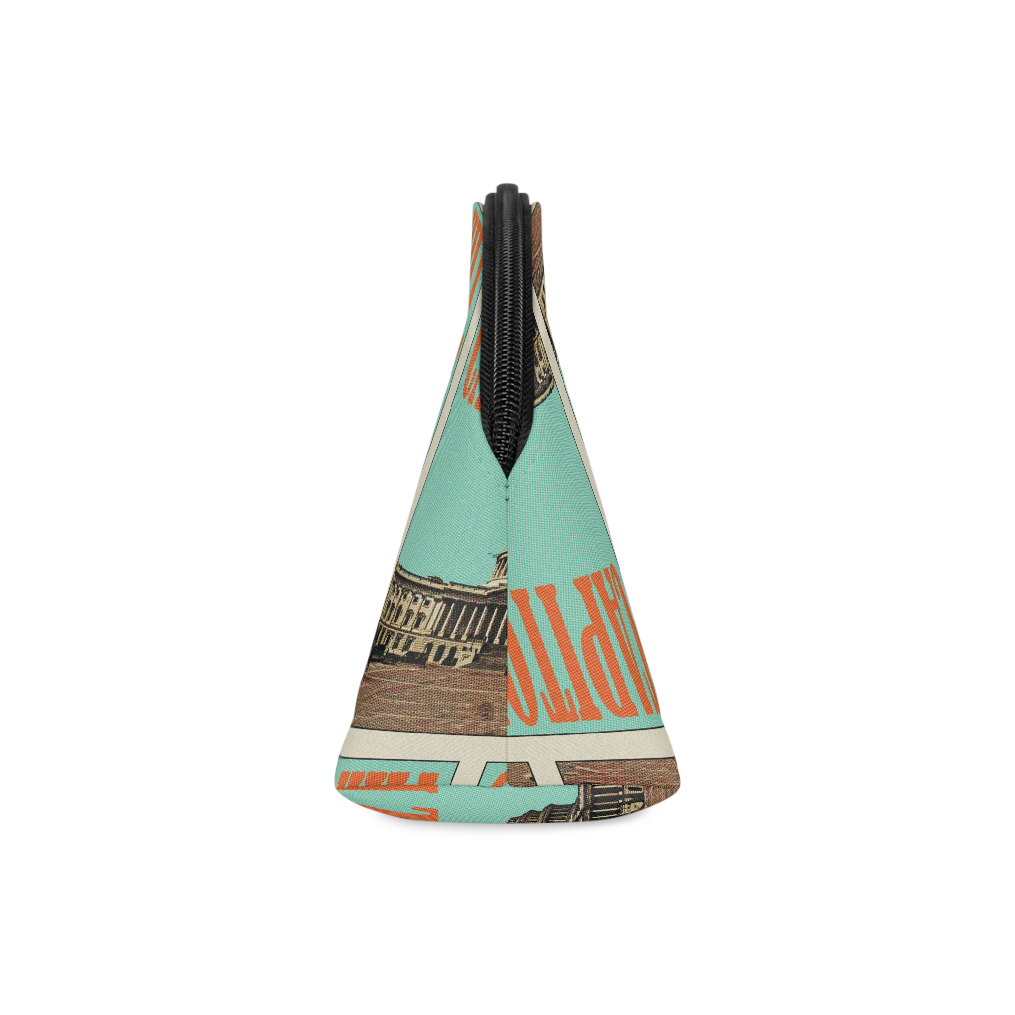 Capitol Hill Retro Travel Poster Makeup Bag - Image 4