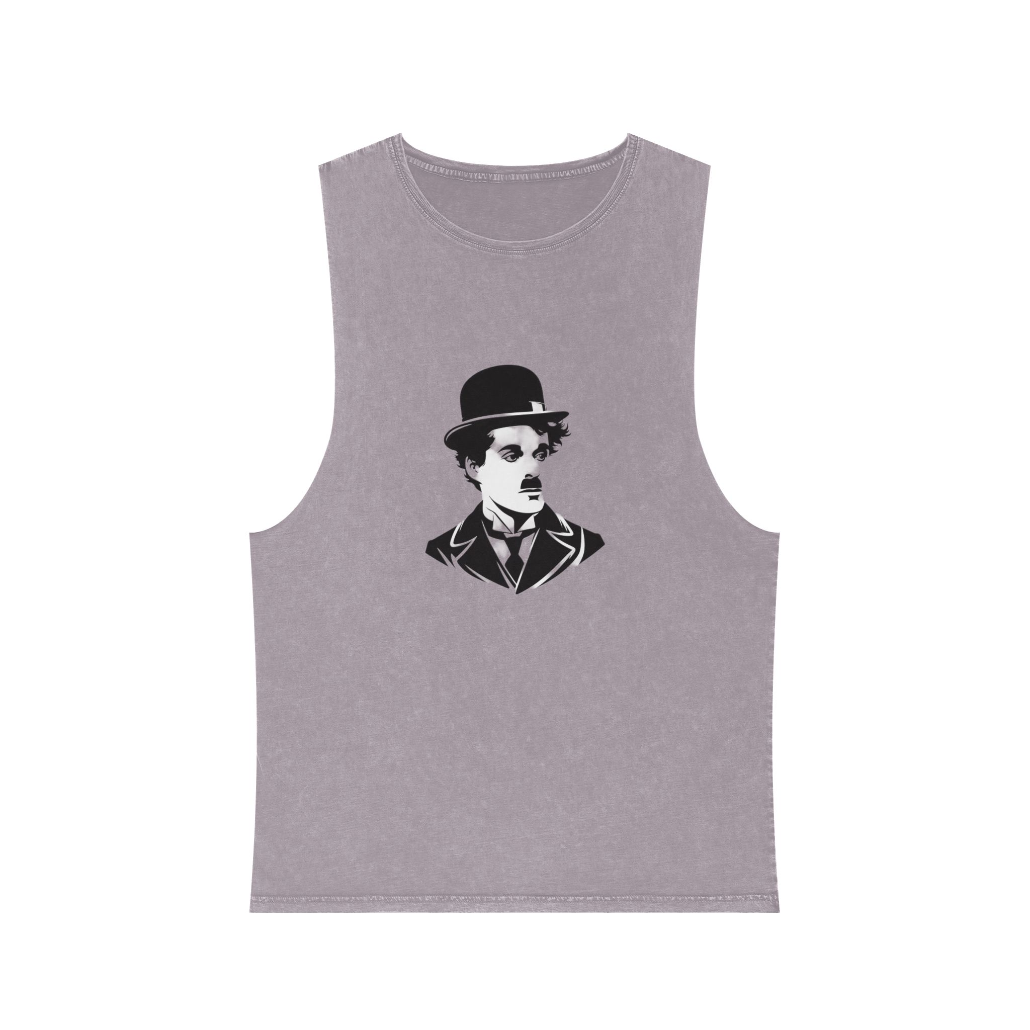 Charlie Chaplin Unisex Stonewash Tank Top - Image 17