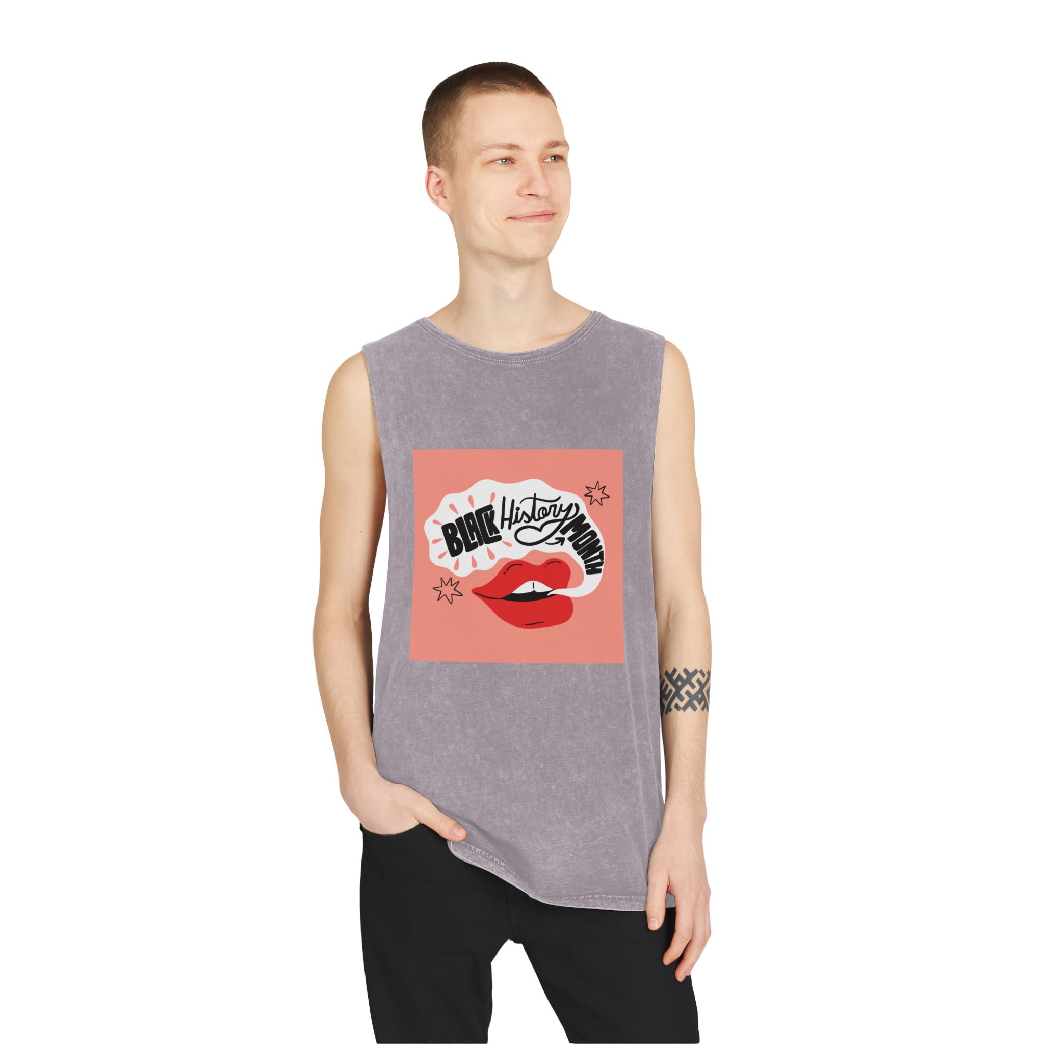 Historical Design A98C85 Unisex Stonewash Tank Top - Image 19