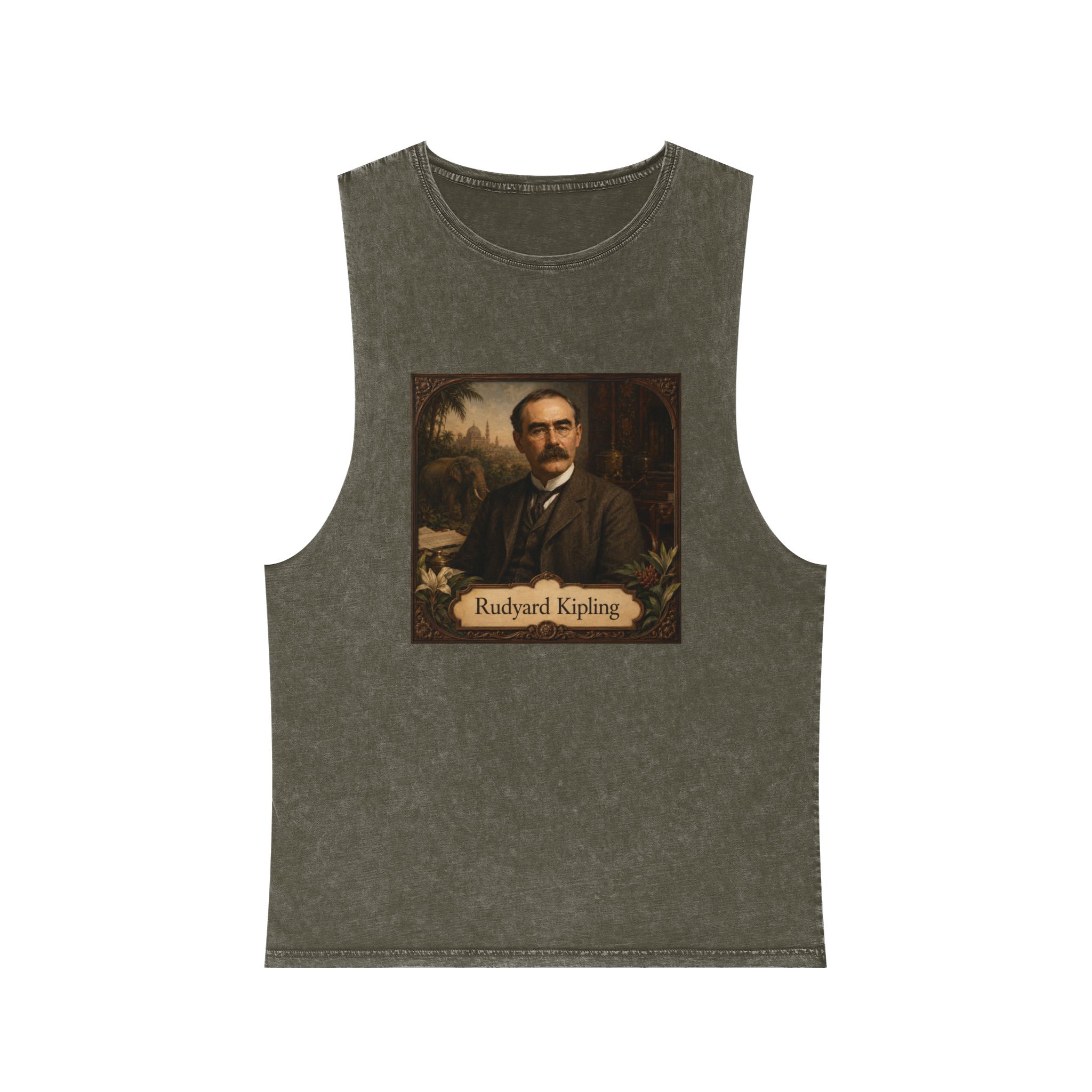 Rudyard Kipling Unisex Stonewash Tank Top - Image 5