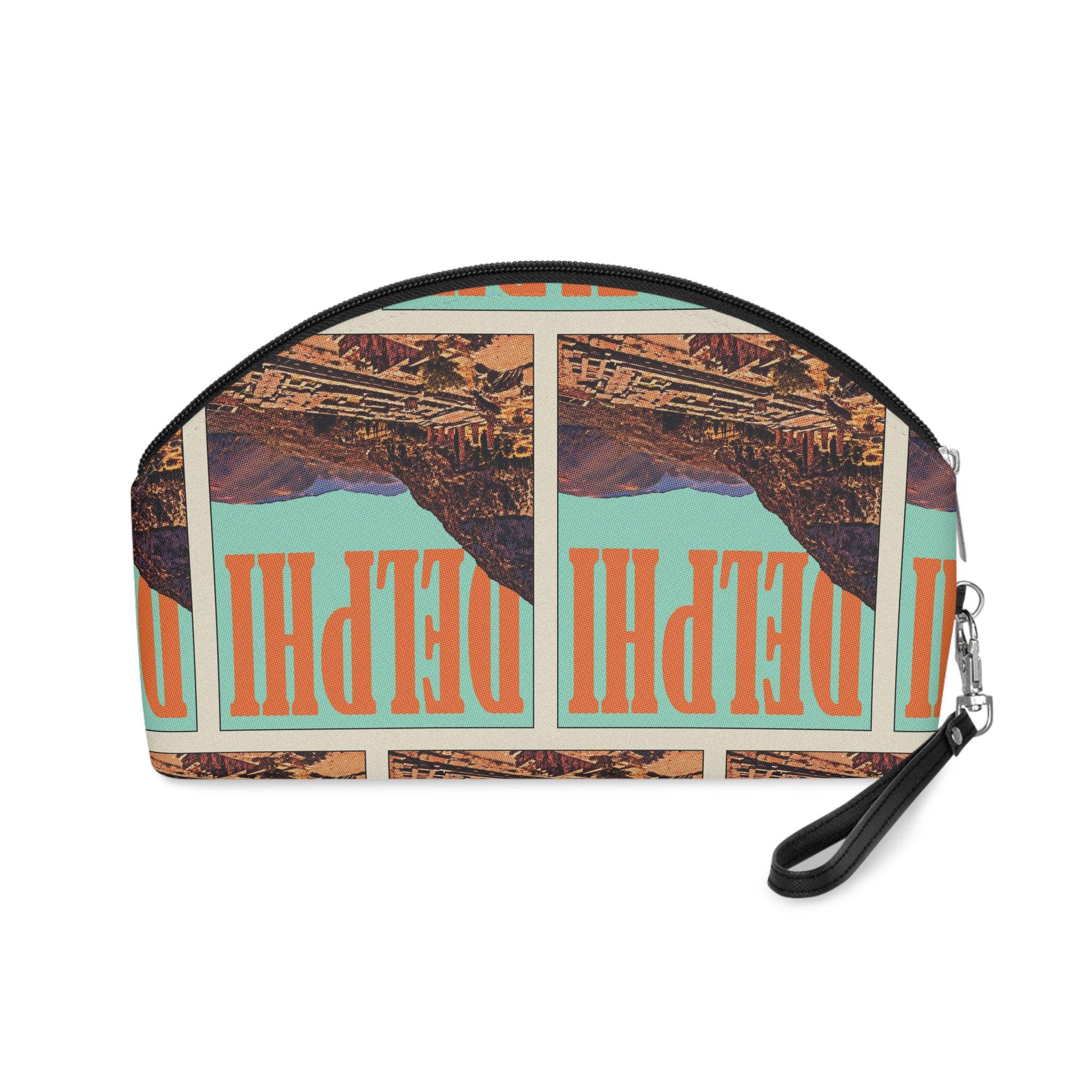 Delphi Retro Travel Poster Makeup Bag - Image 2