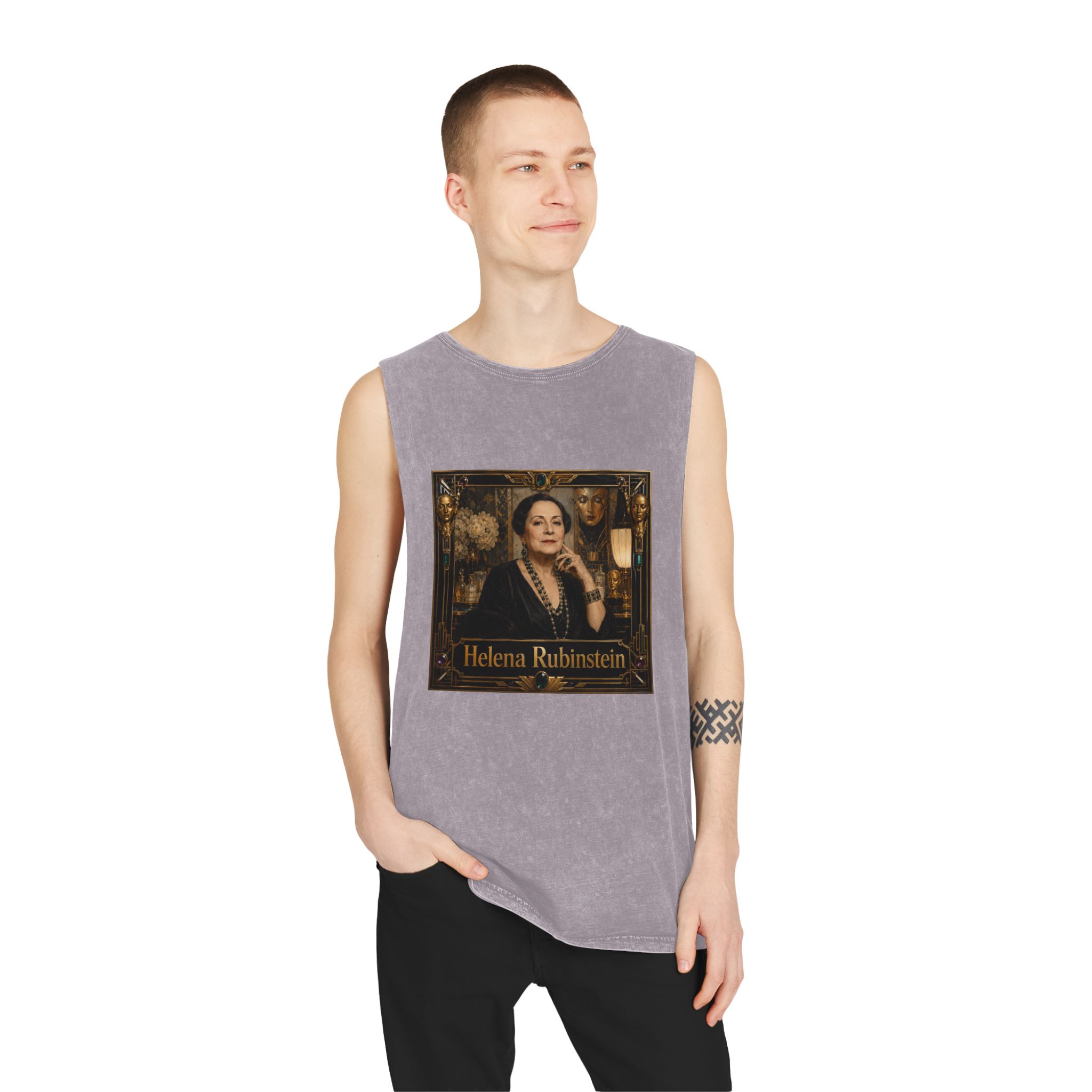 Helena Rubinstein Unisex Stonewash Tank Top - Image 19