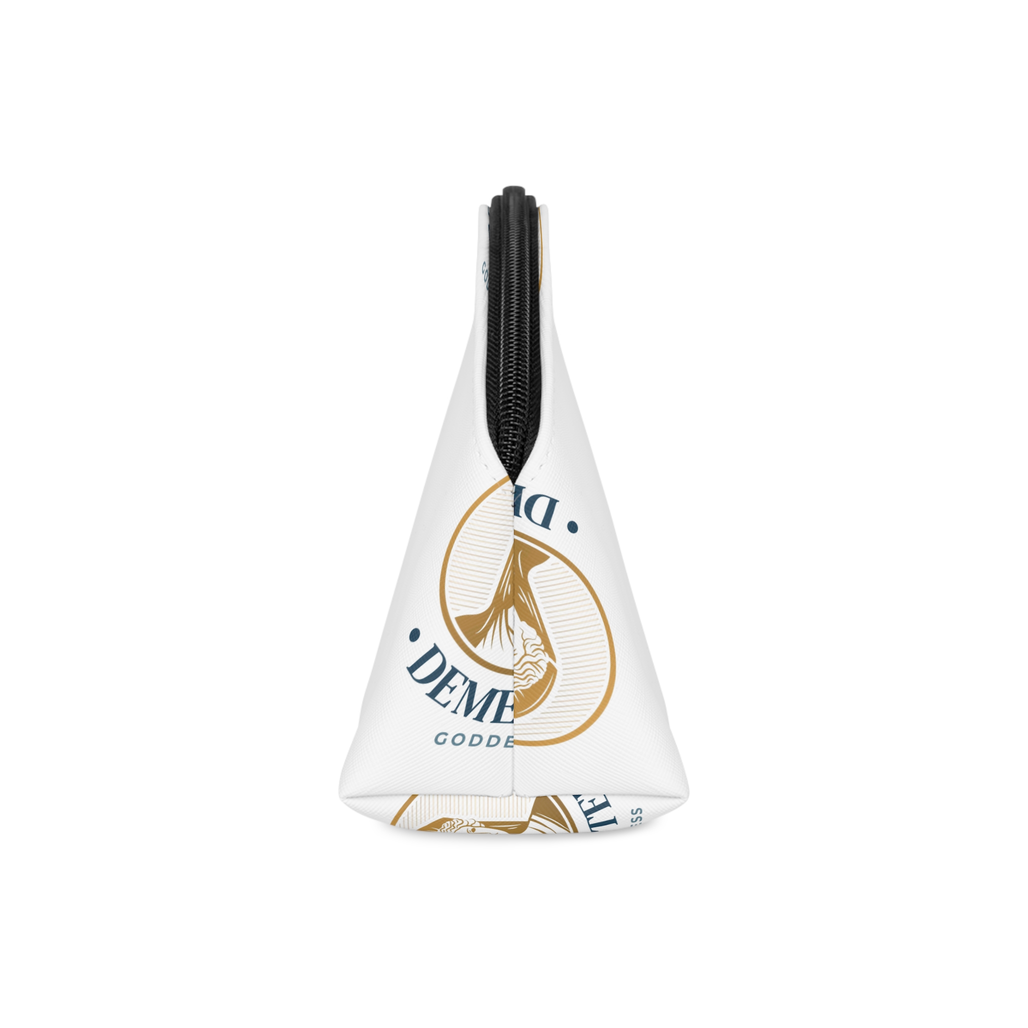 Detailed Goddess Logo With Golden Elements Makeup Bag - Image 4