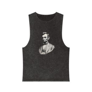 Abraham Lincoln 2 Unisex Stonewash Tank Top