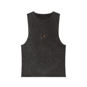 Engraving Illustration Selene Greek Moon Goddess Vector Template Unisex Stonewash Tank Top