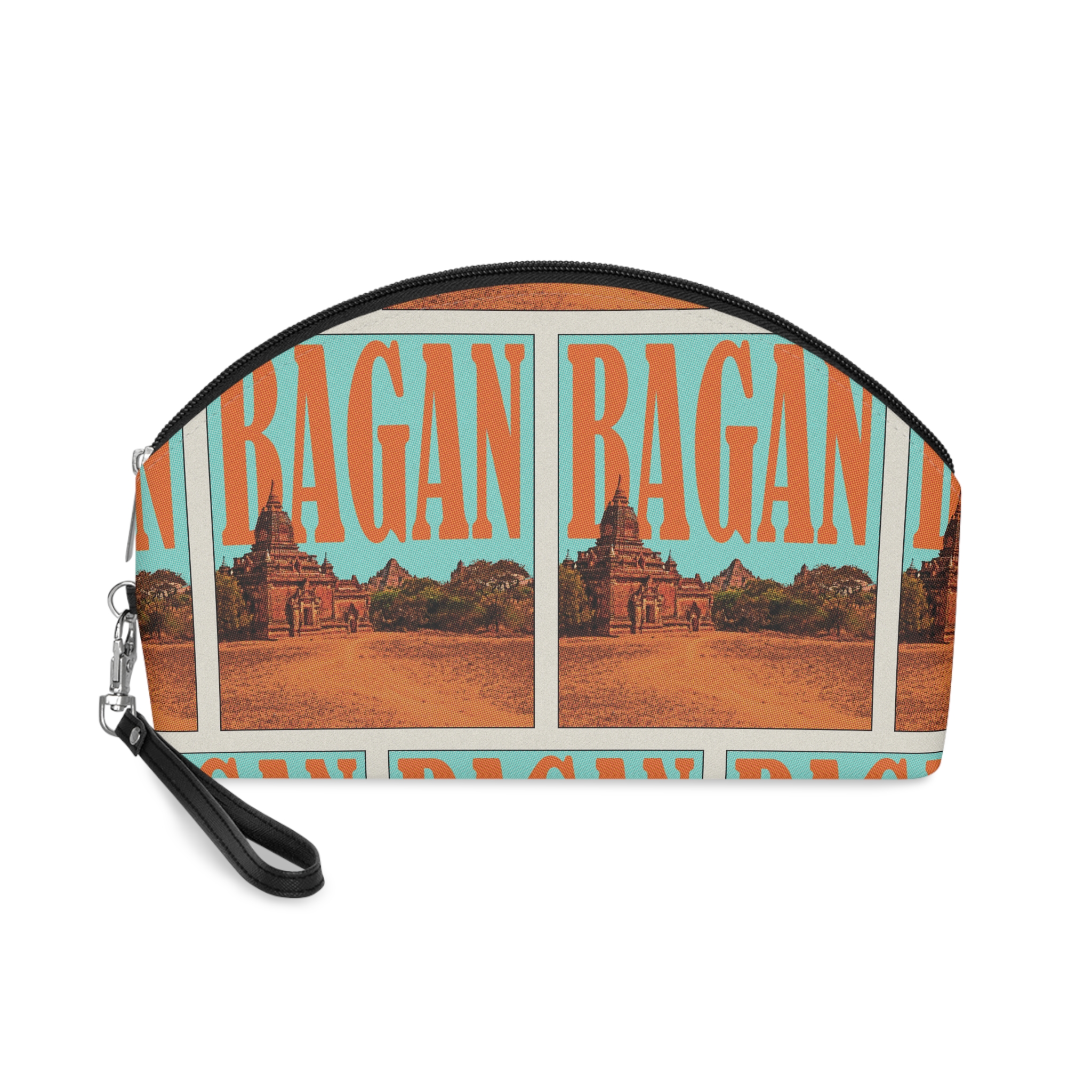 Bagan Retro Travel Poster Makeup Bag