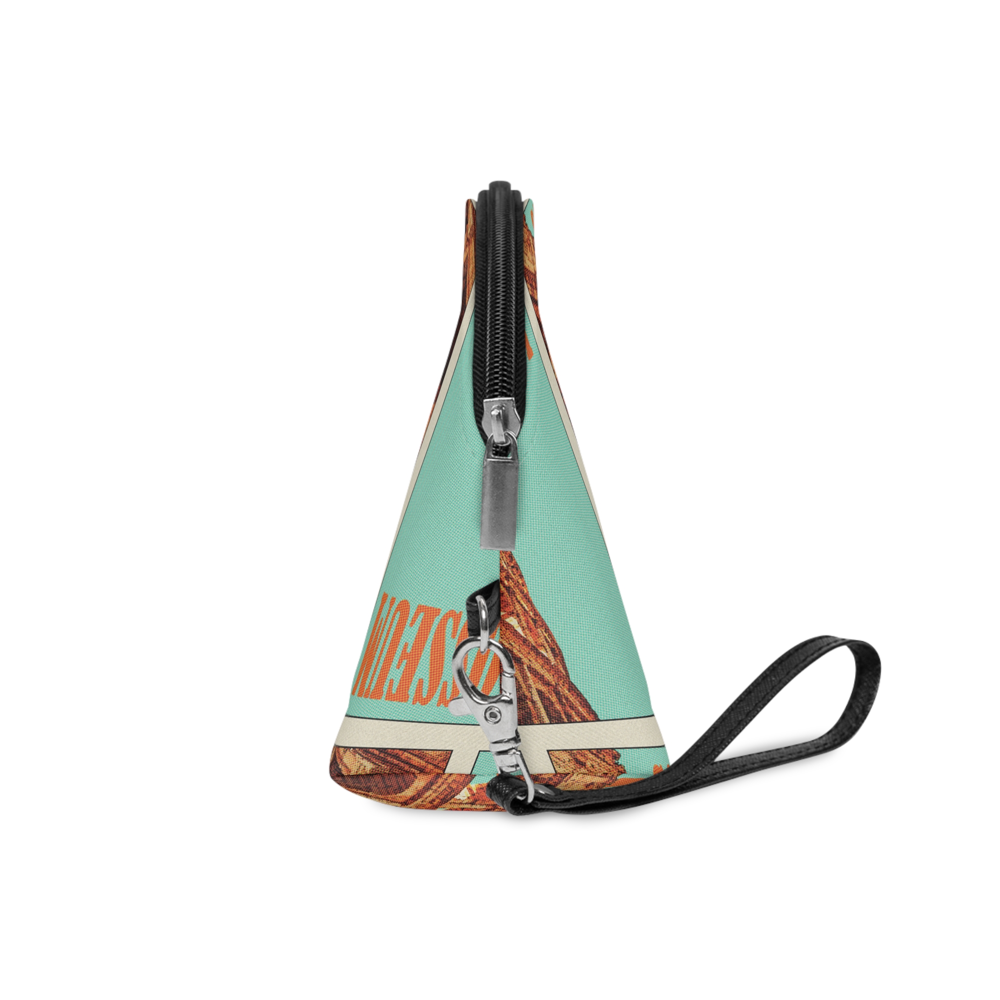 Colosseum Retro Travel Poster (2) Makeup Bag - Image 3