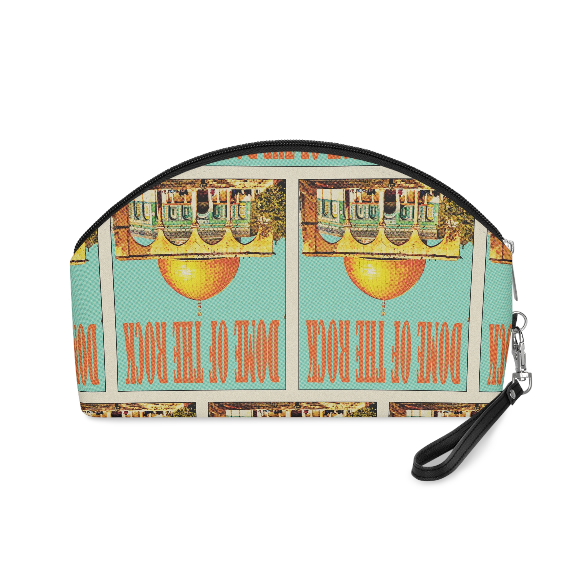 Dome Rock Retro Travel Poster Makeup Bag - Image 2