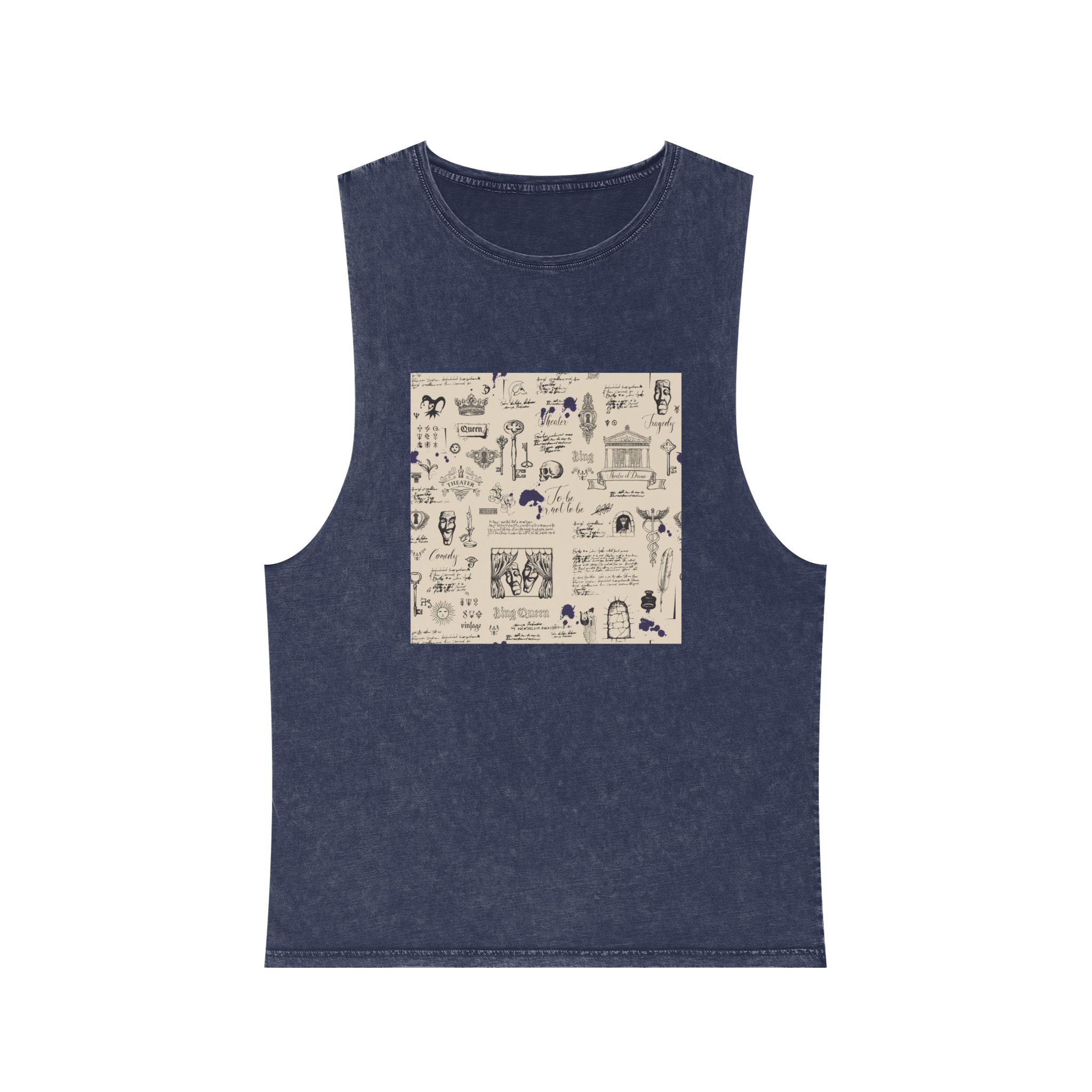 Theater 001 Unisex Stonewash Tank Top - Image 13