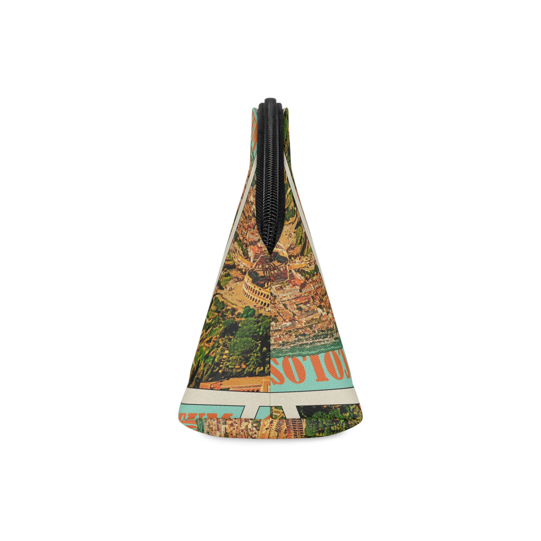 Colosseum Retro Travel Poster Makeup Bag - Image 4