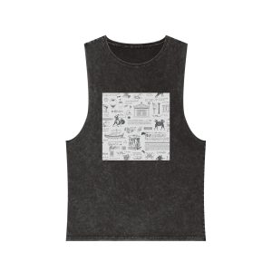 Background Greece 05 Unisex Stonewash Tank Top