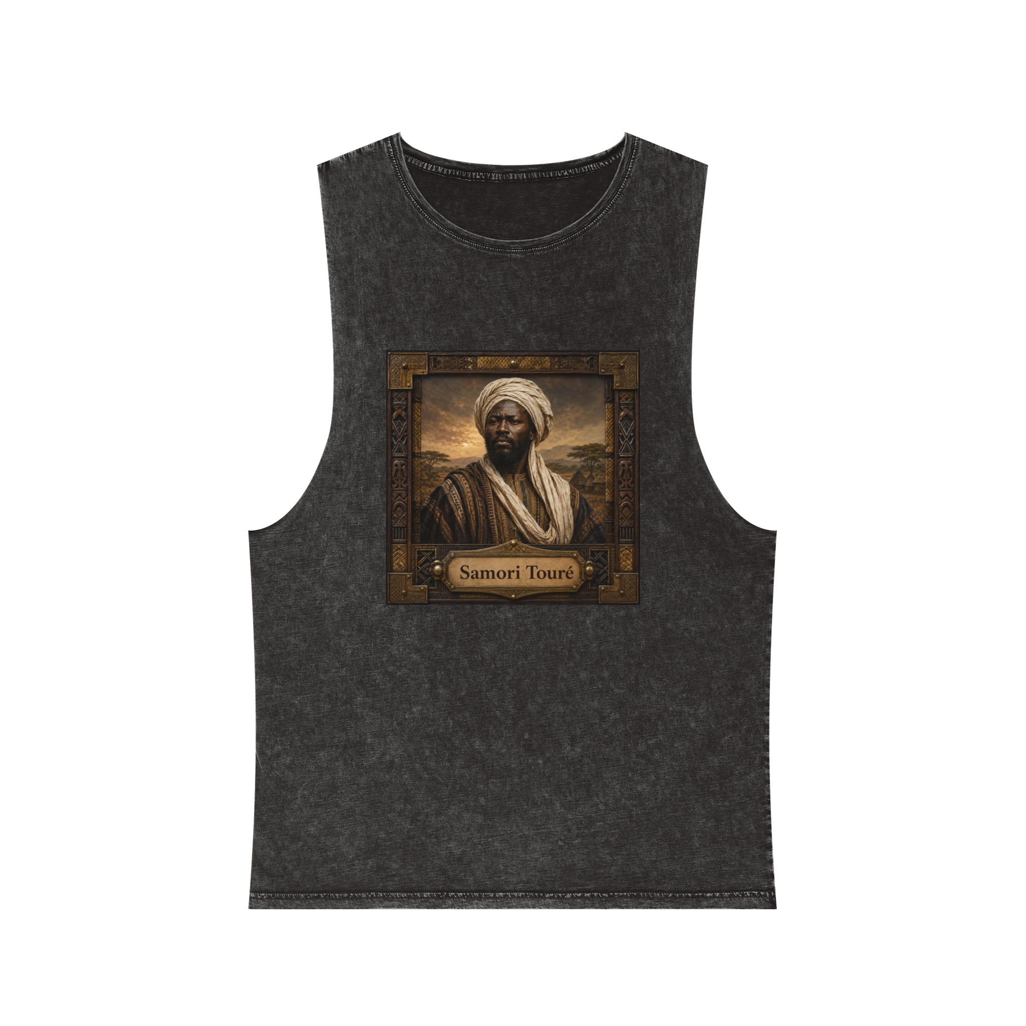 Samori Toure Unisex Stonewash Tank Top