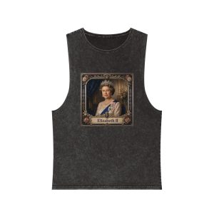 Elizabeth II Unisex Stonewash Tank Top