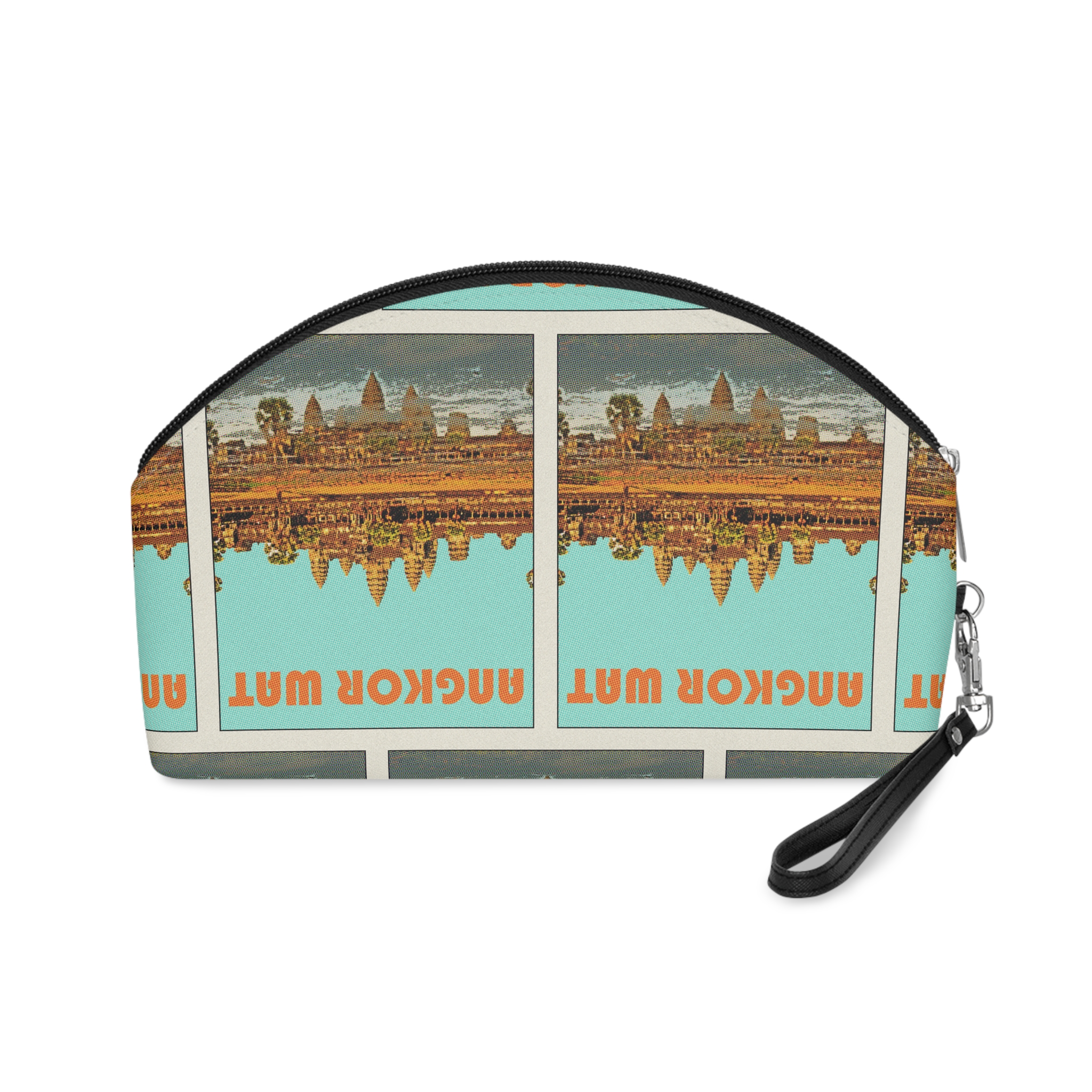 Angkor Wat Retro Travel Poster Makeup Bag - Image 2