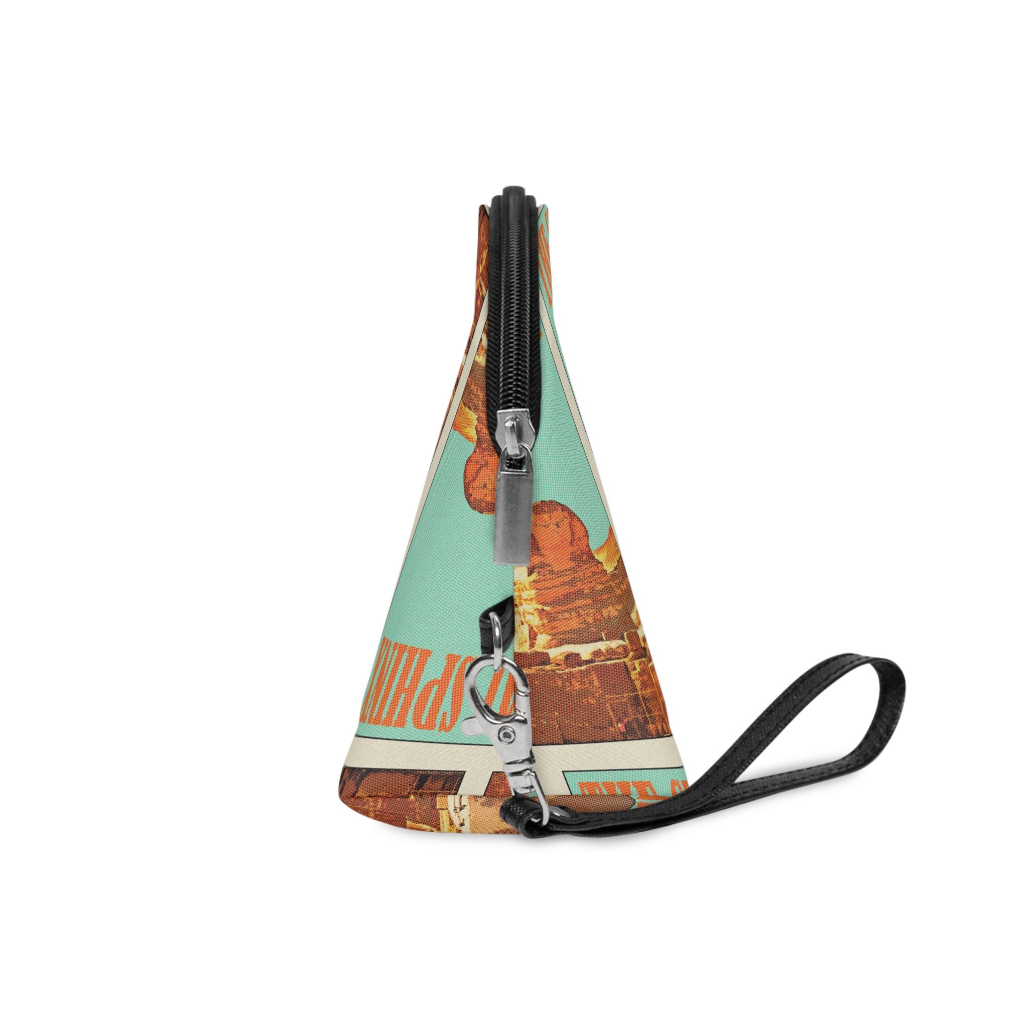 Great Sphinx Retro Travel Poster Makeup Bag - Image 3