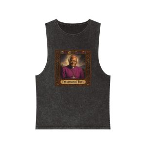 Desmond Tutu Unisex Stonewash Tank Top