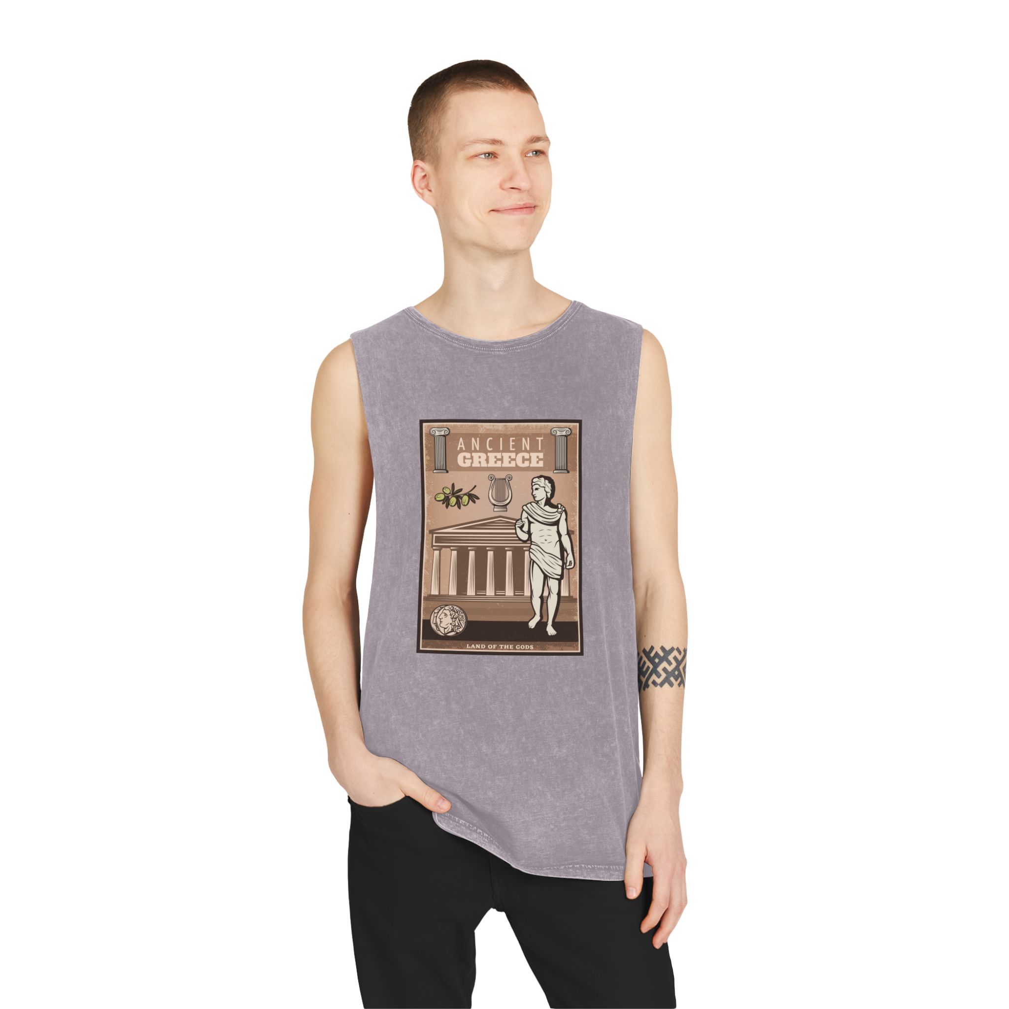 Historical Design 47B33B Unisex Stonewash Tank Top - Image 19