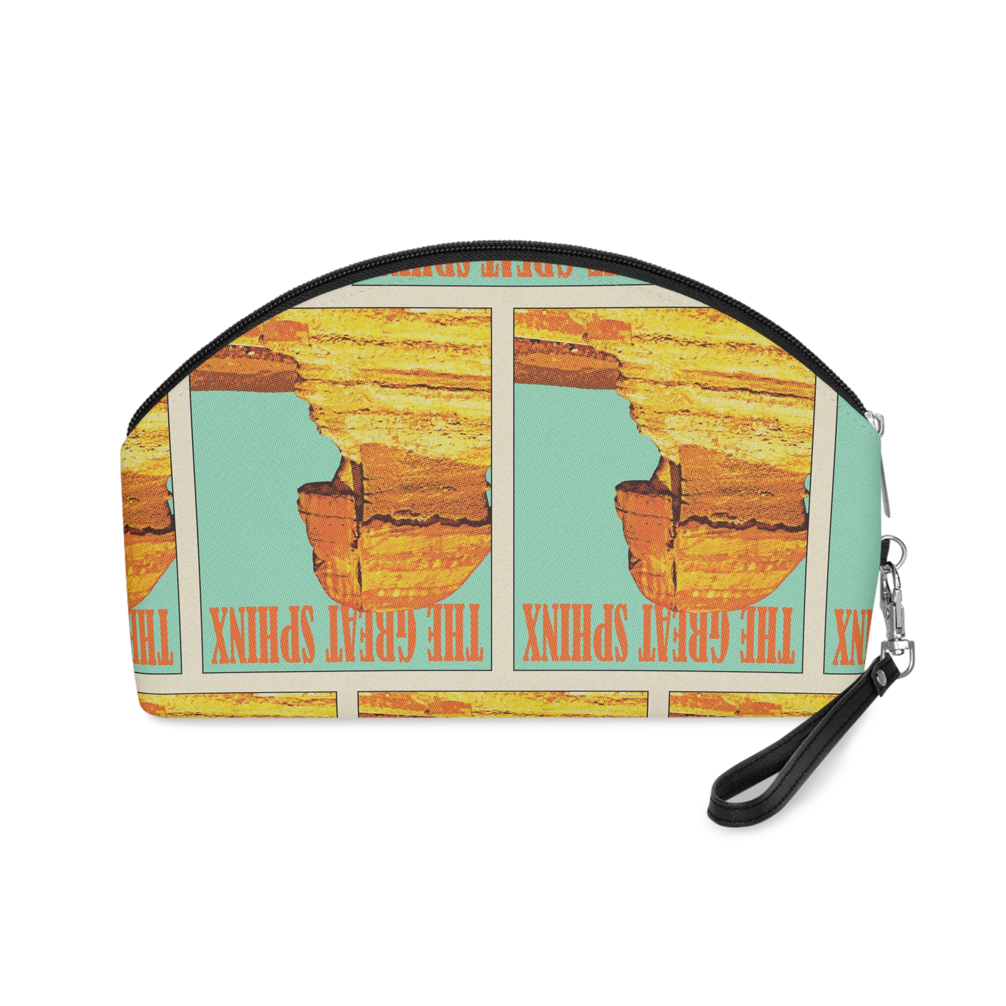 Great Sphinx Retro Travel Poster (1) Makeup Bag - Image 2