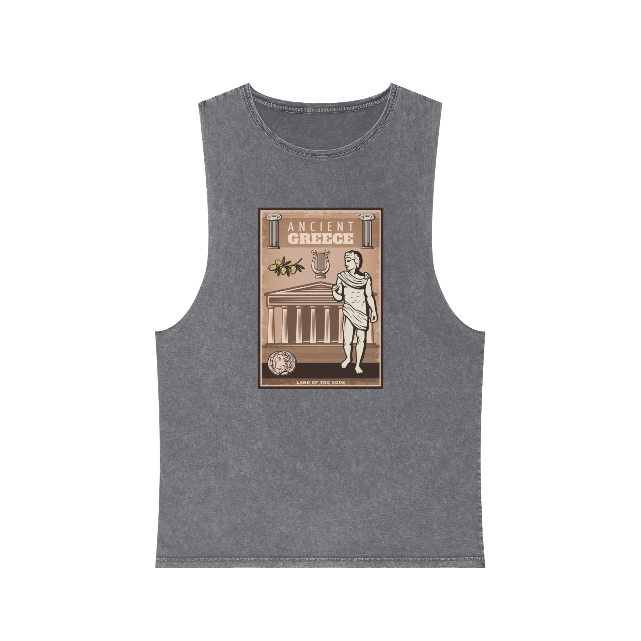 Historical Design 47B33B Unisex Stonewash Tank Top - Image 9