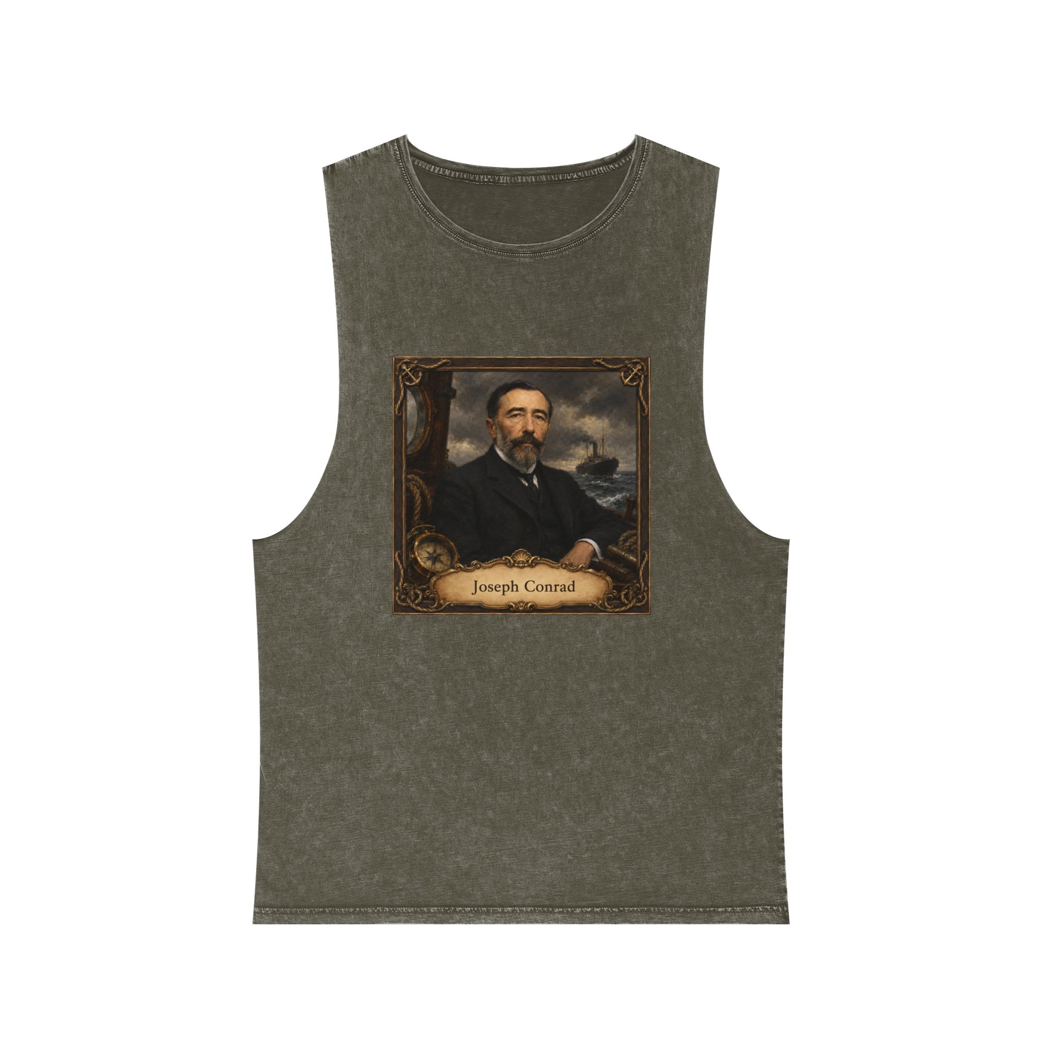 Joseph Conrad Unisex Stonewash Tank Top - Image 5