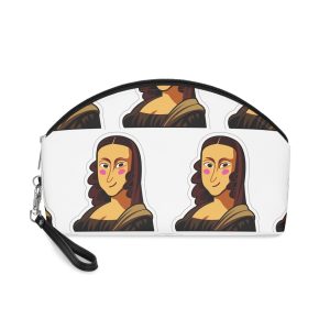 Cartoon Mona Lisa Sticker Makeup Bag