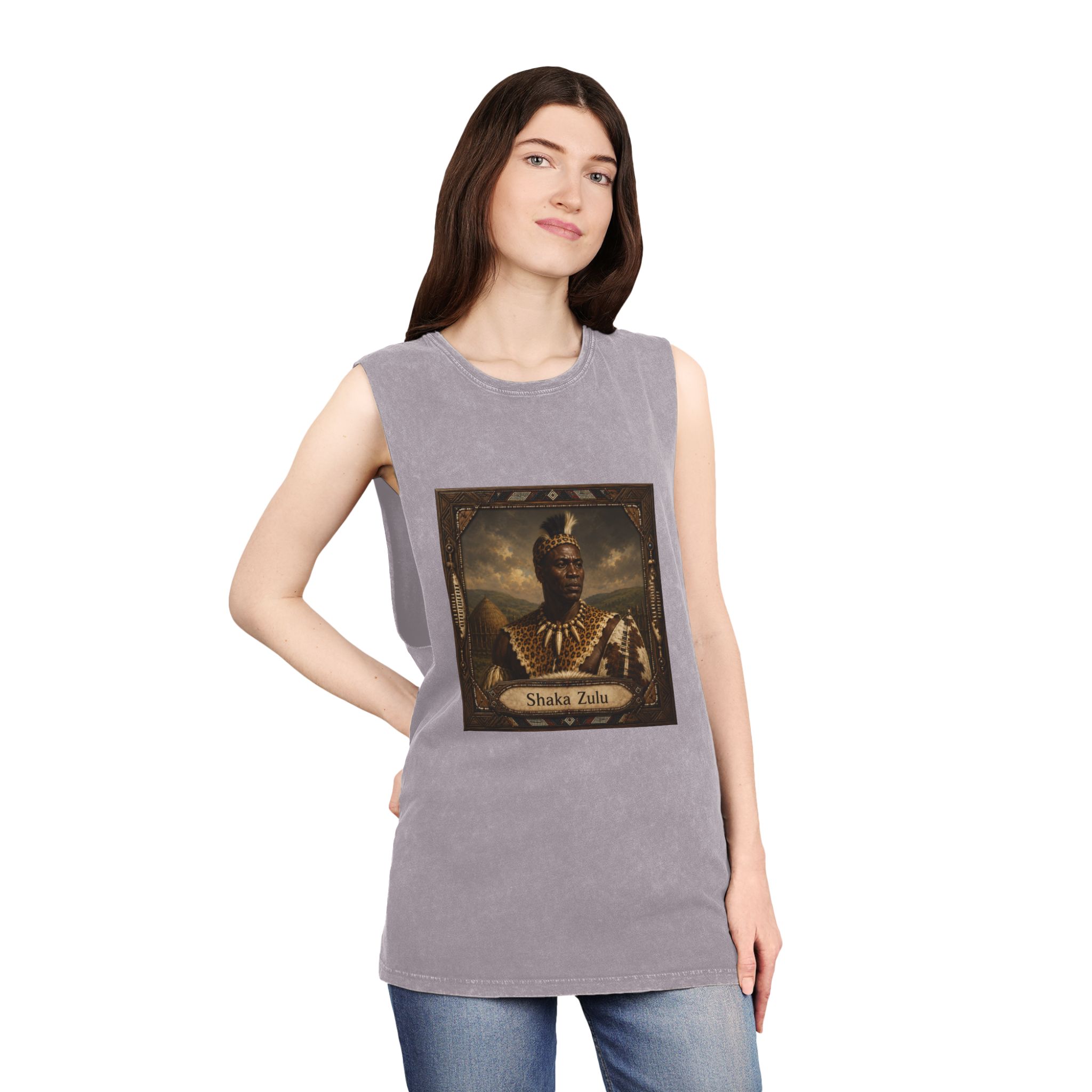 Shaka Zulu Unisex Stonewash Tank Top - Image 20