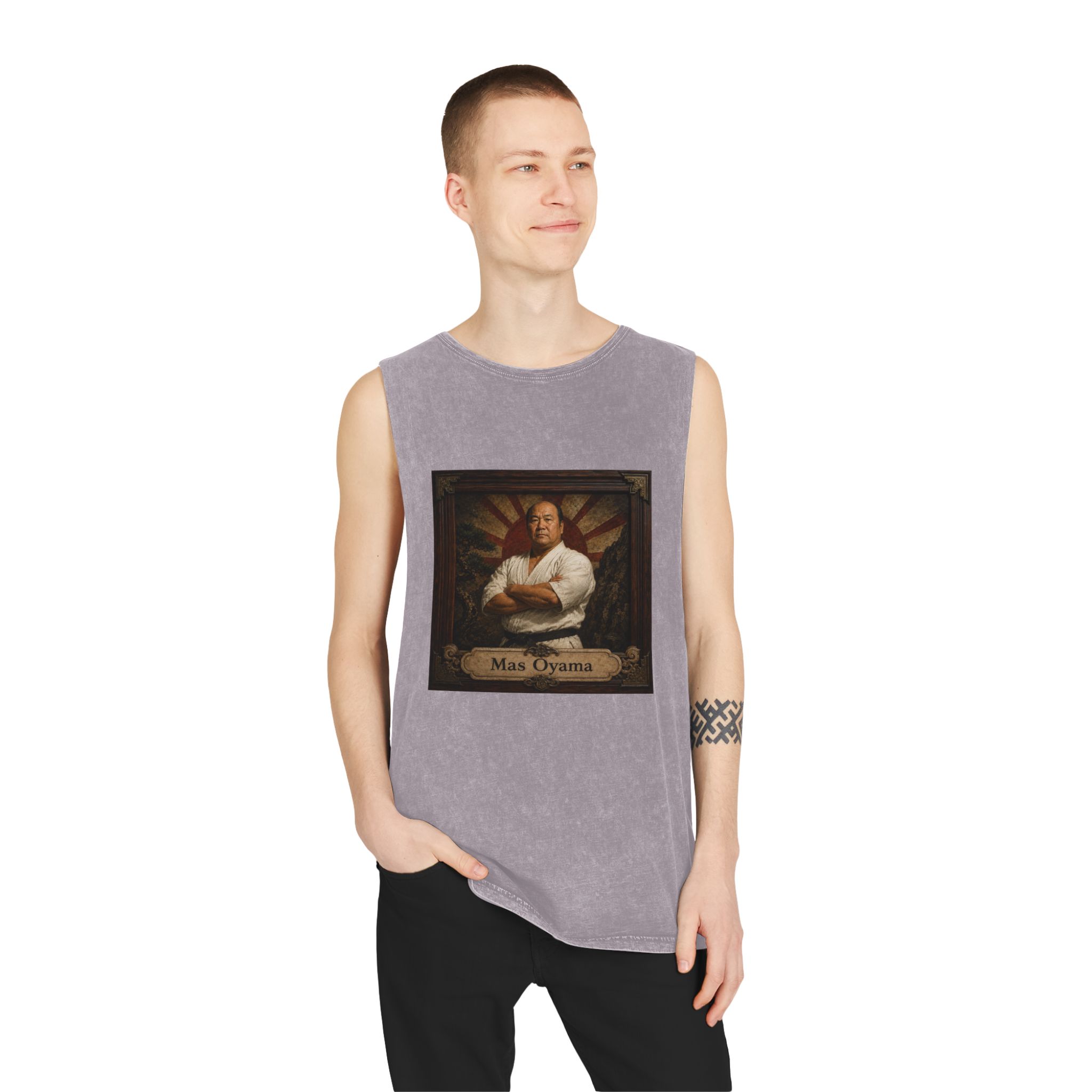 Mas Oyama Unisex Stonewash Tank Top - Image 19