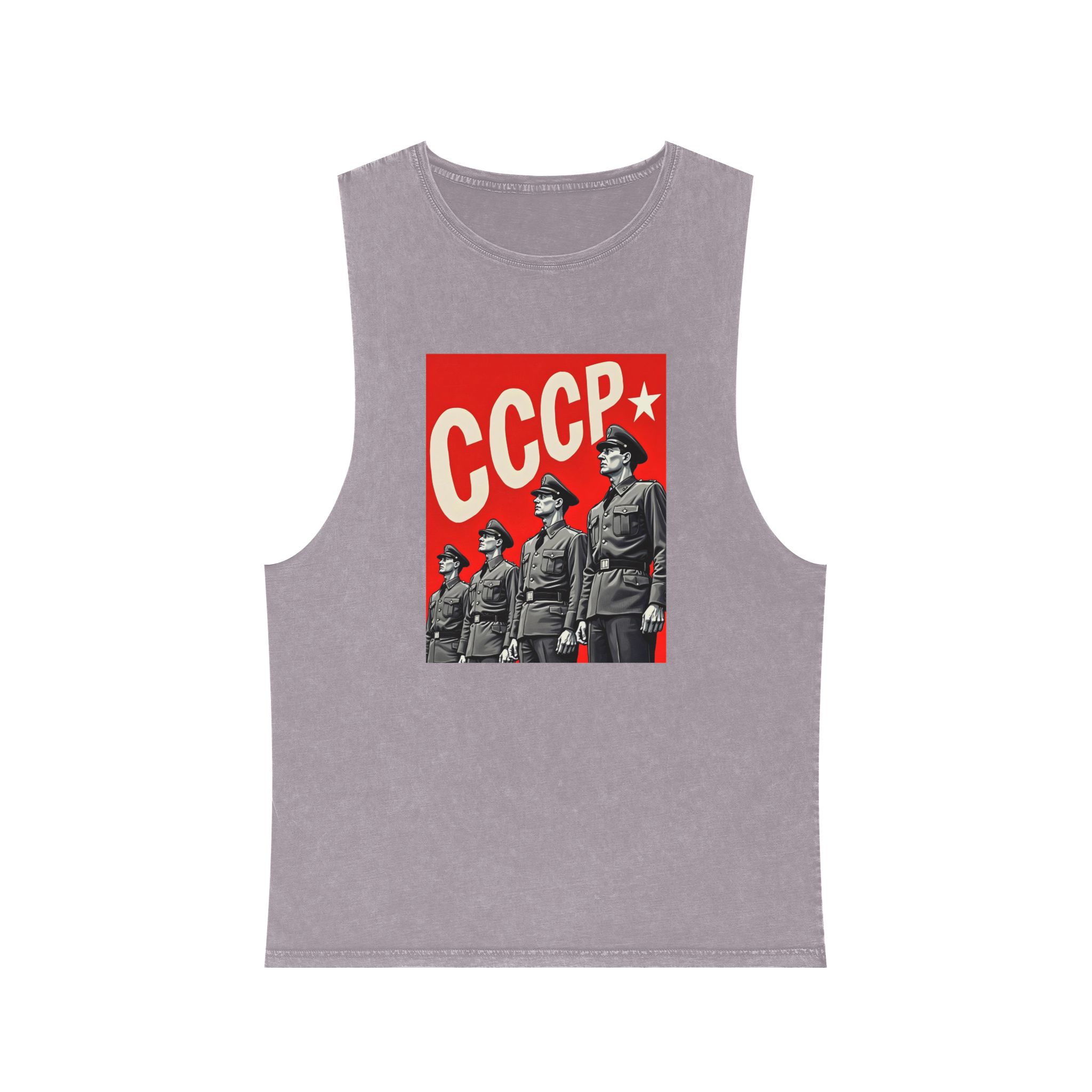 Cccp 1 Unisex Stonewash Tank Top - Image 17