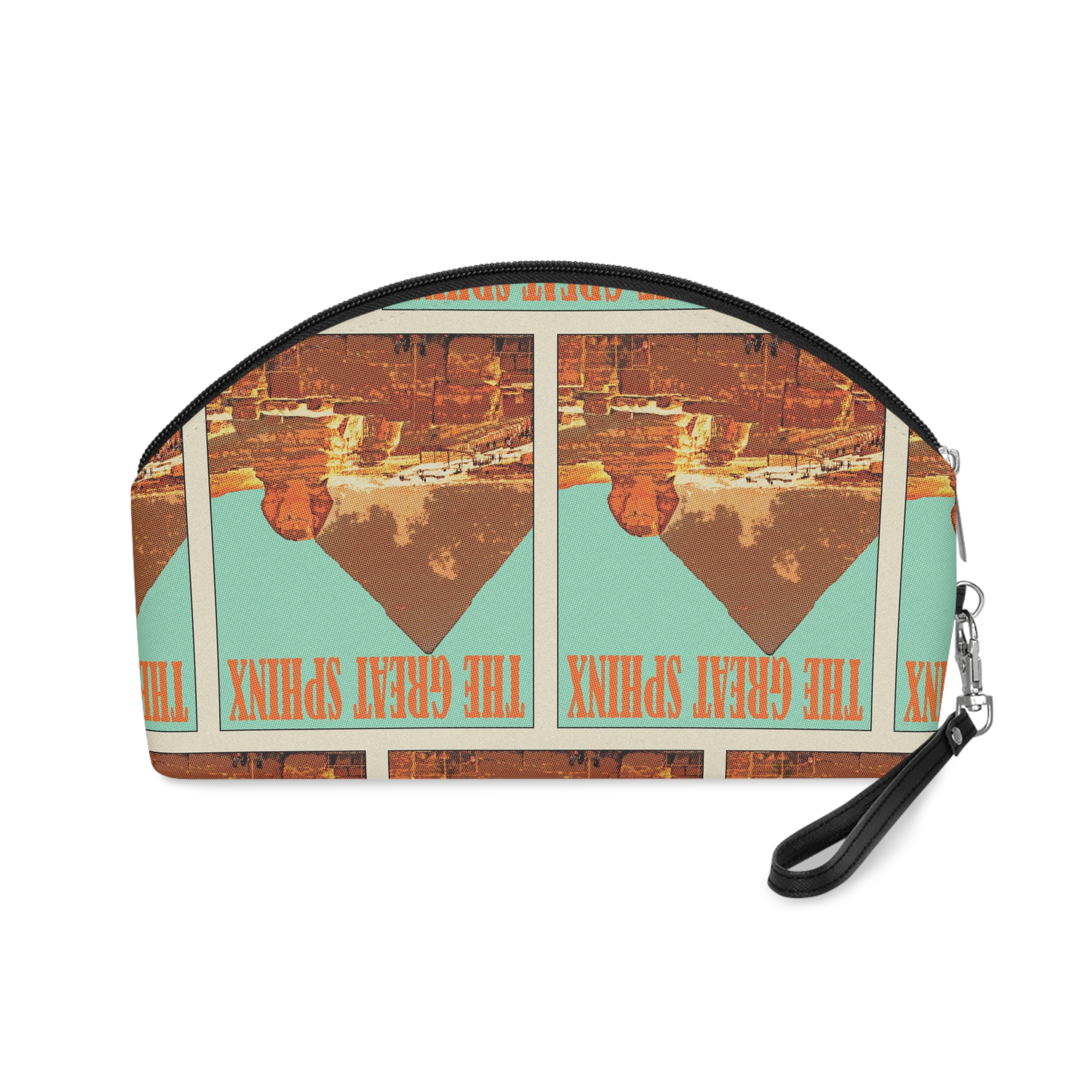 Great Sphinx Retro Travel Poster Makeup Bag - Image 2