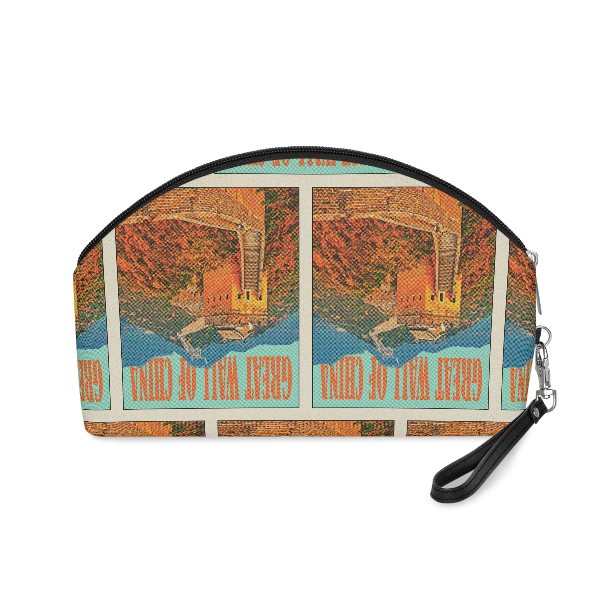 Great Wall China Retro Travel Poster Makeup Bag - Image 2