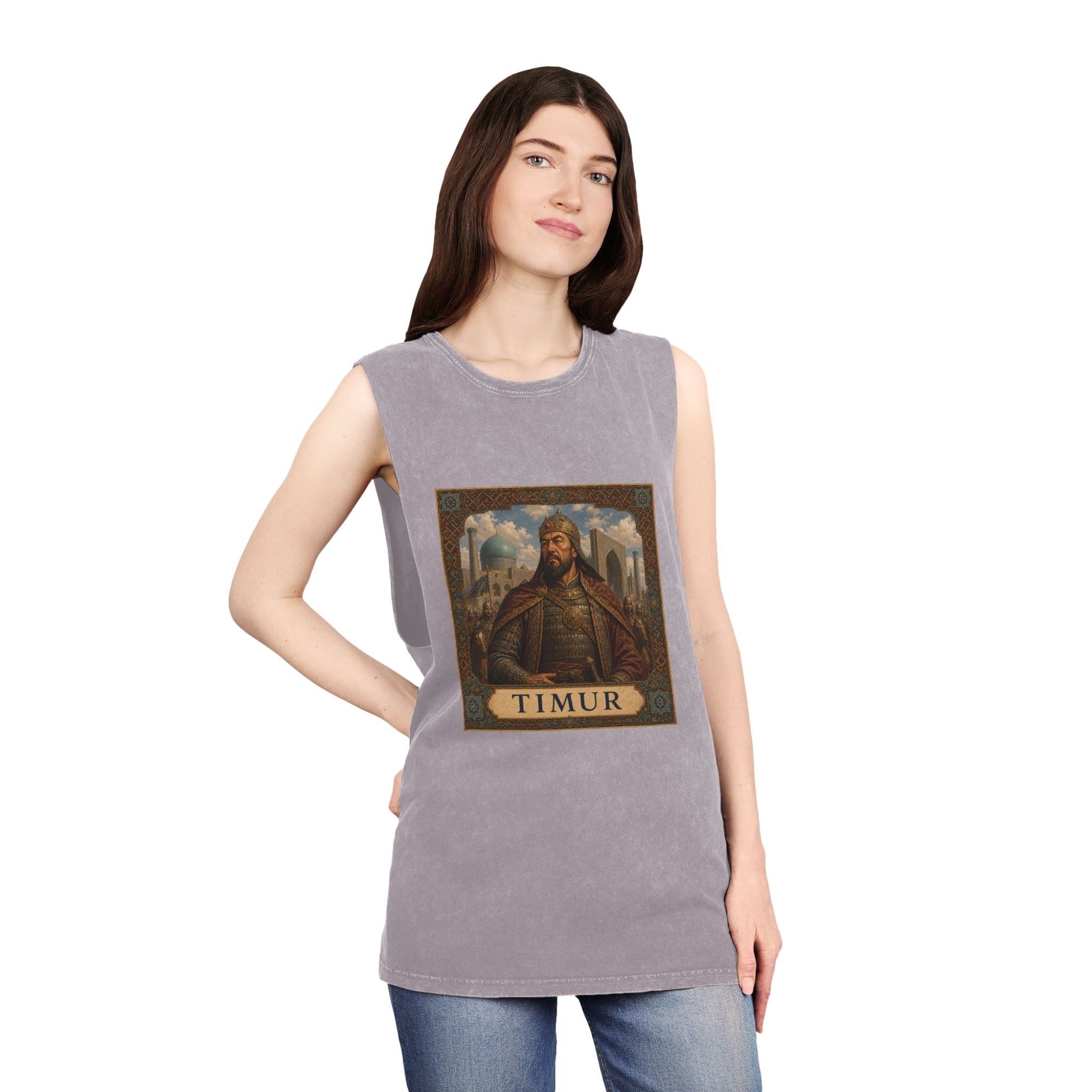 Timur Unisex Stonewash Tank Top - Image 20