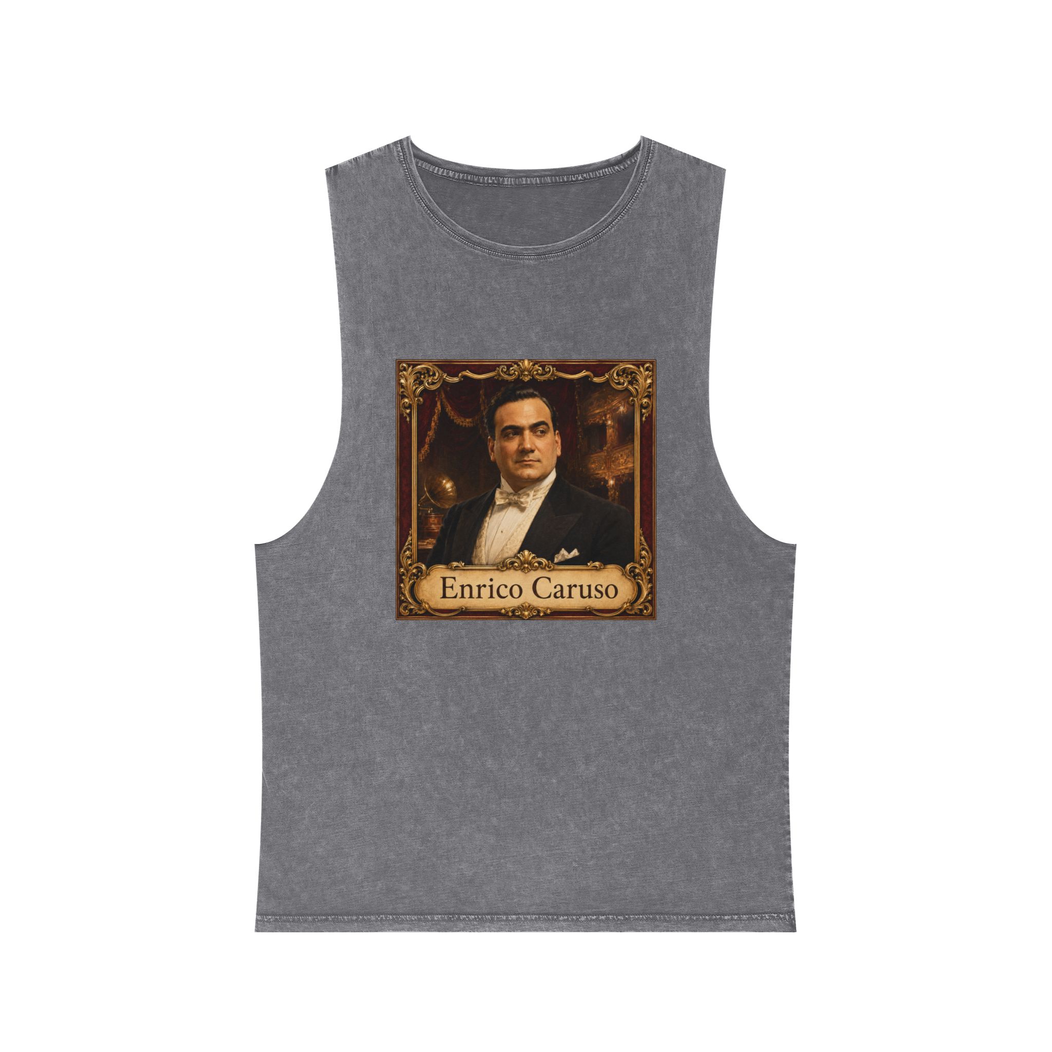 Enrico Caruso Unisex Stonewash Tank Top - Image 9