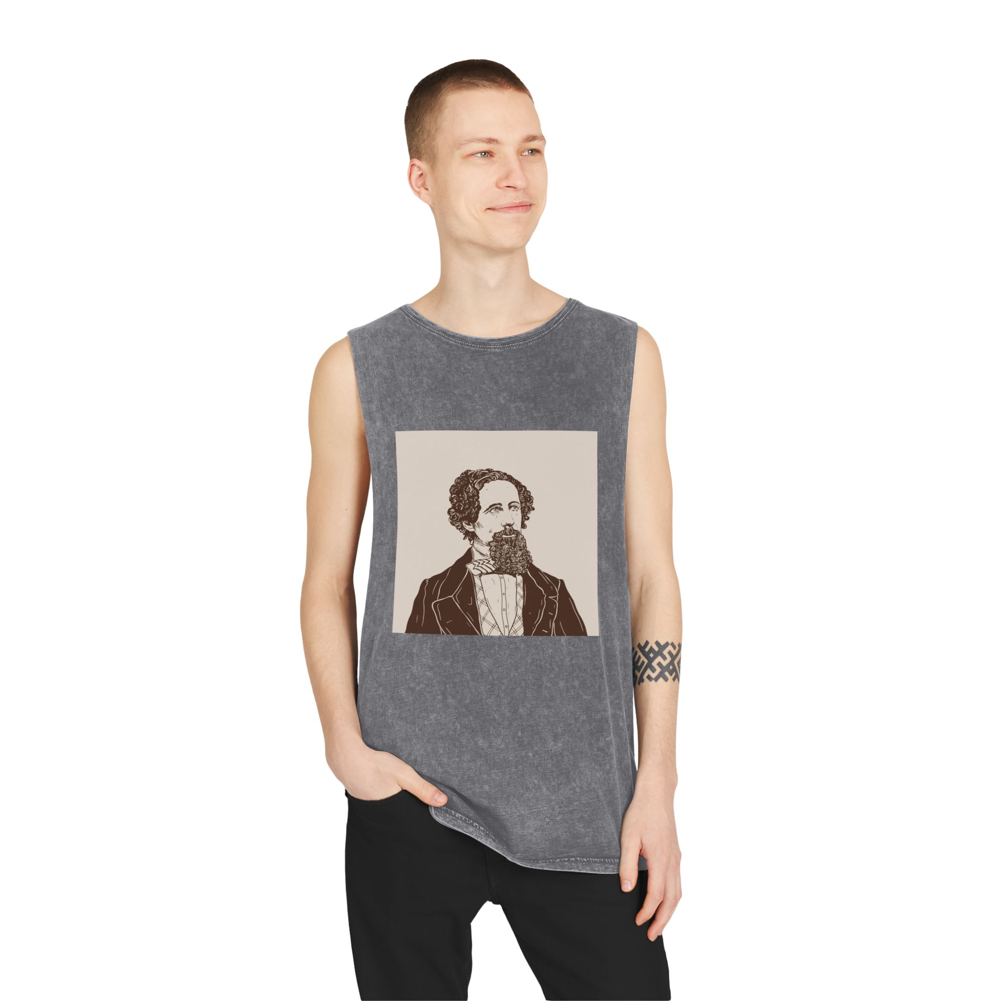 Historical Design 478908 Unisex Stonewash Tank Top - Image 11