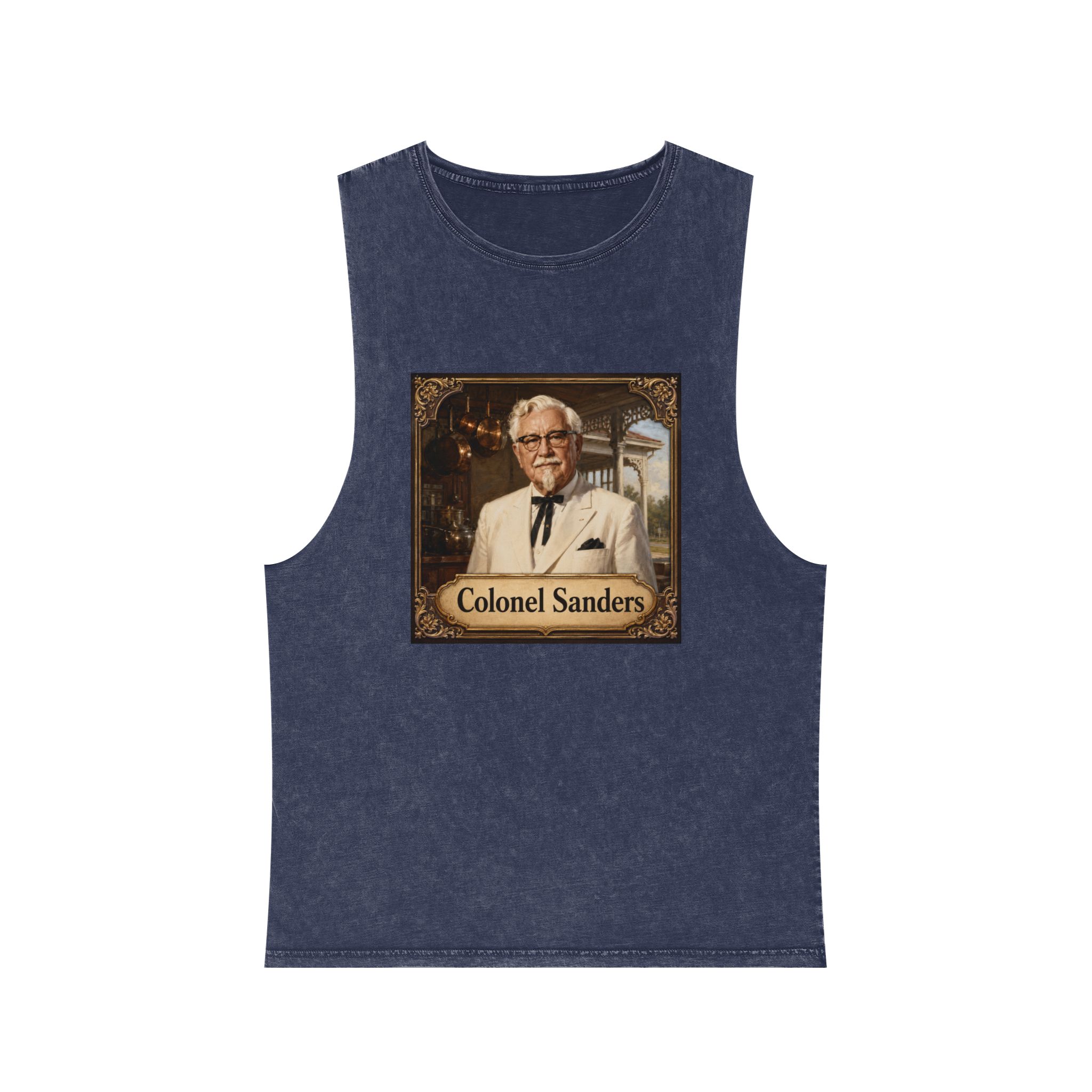Colonel Sanders Unisex Stonewash Tank Top - Image 13