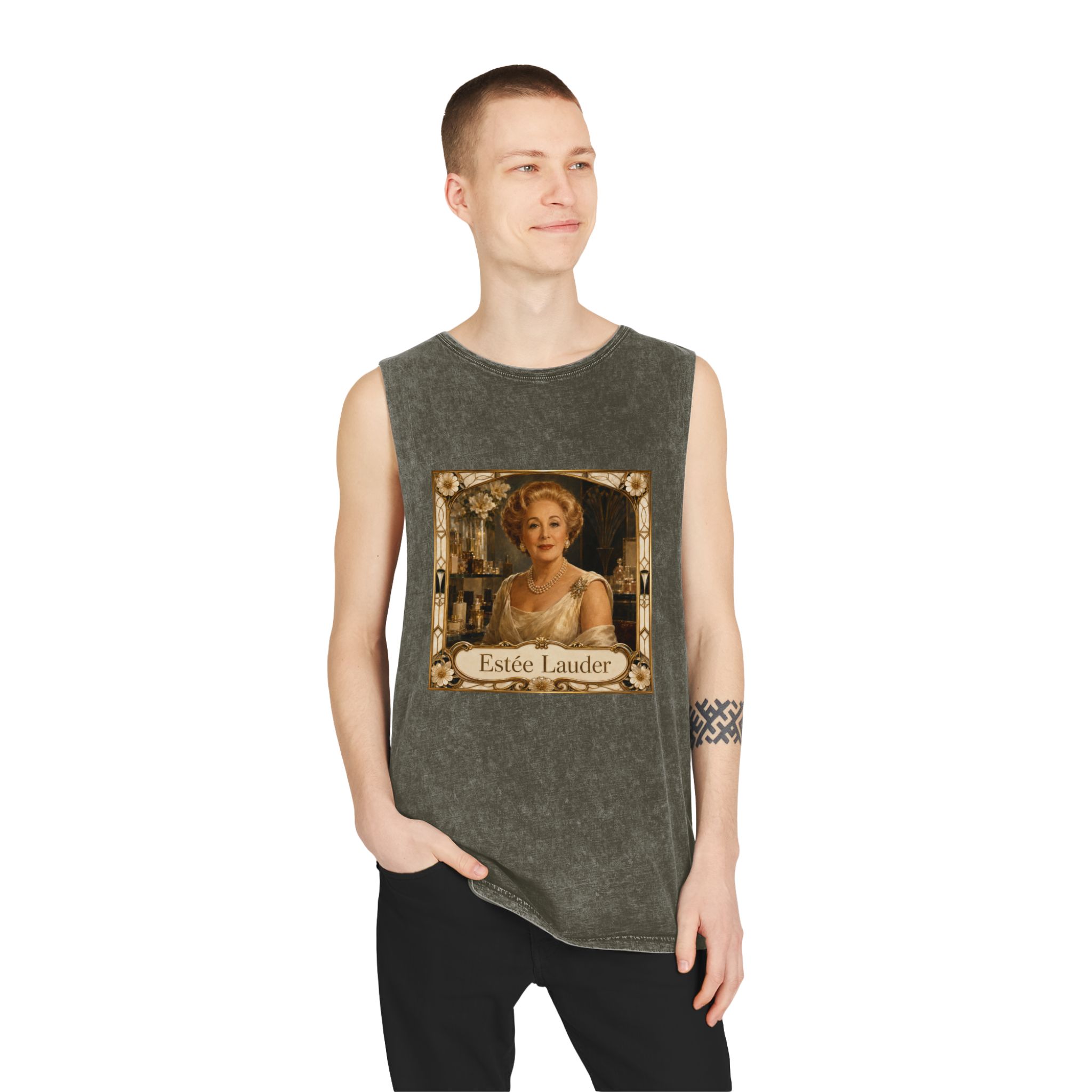 Estee Lauder Unisex Stonewash Tank Top - Image 7