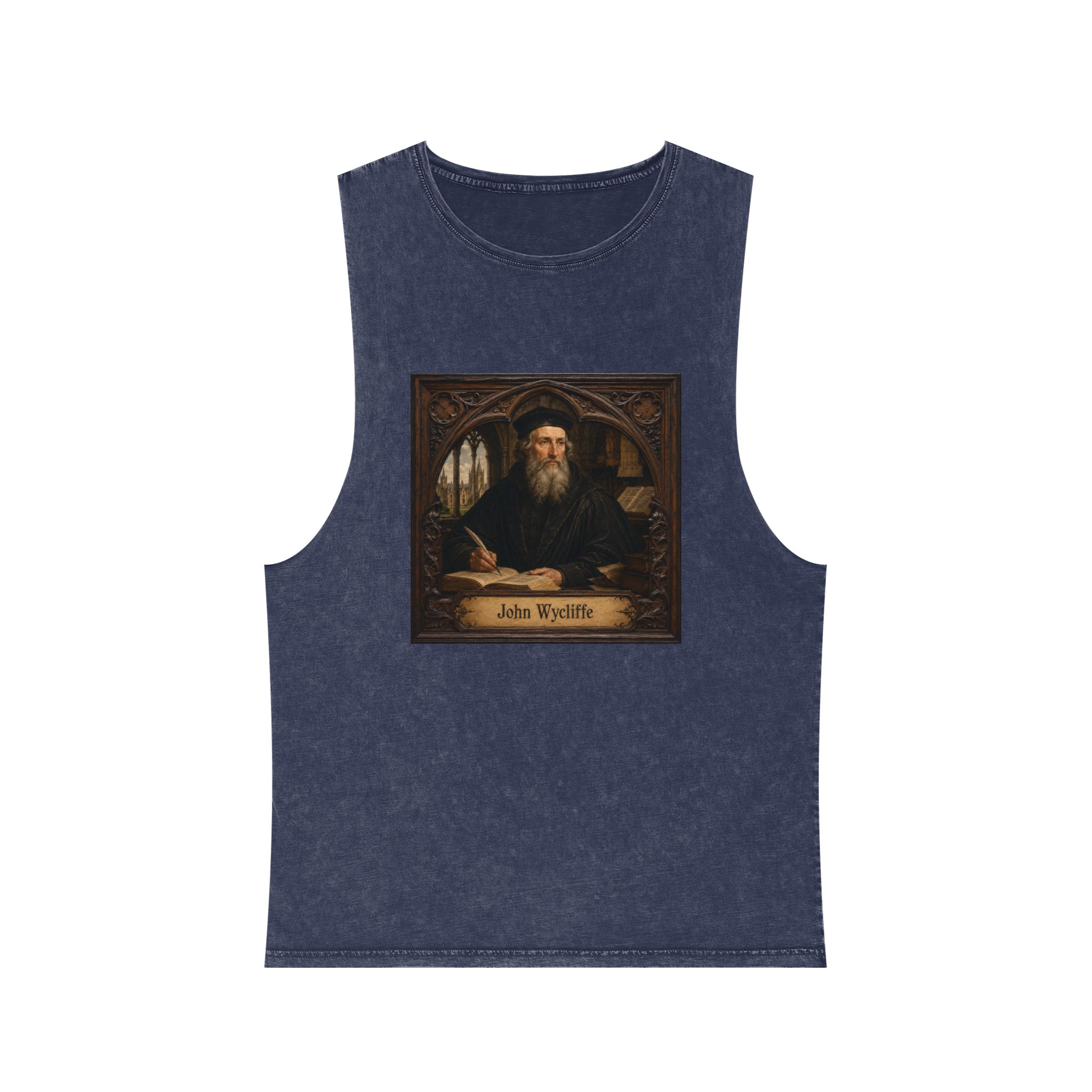 John Wycliffe Unisex Stonewash Tank Top - Image 13