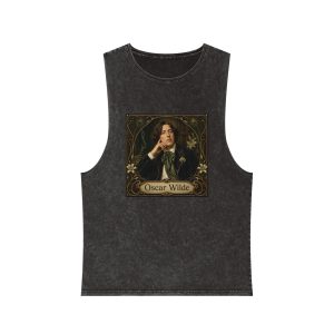 Oscar Wilde Unisex Stonewash Tank Top